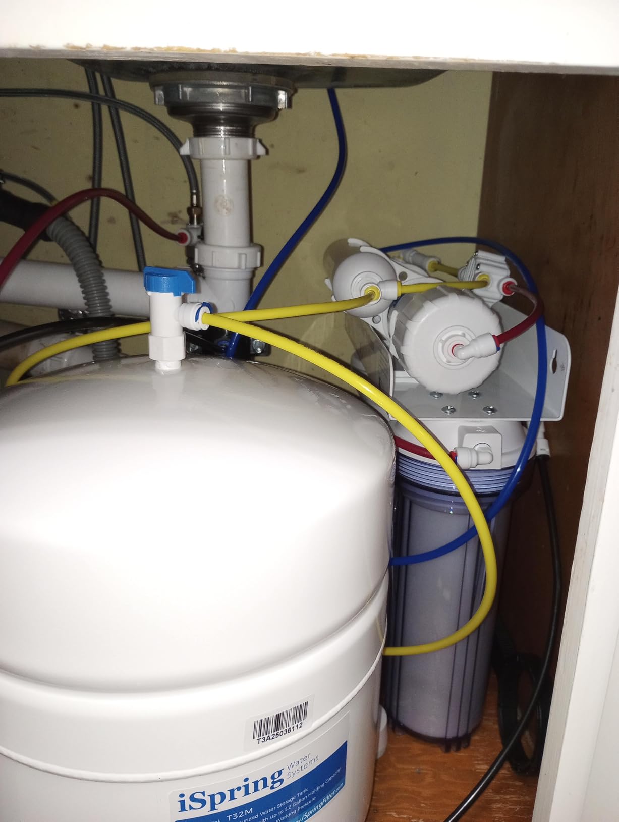 iSpring RCC7AK, NSF Certified, 75 GPD, Alkaline 6-Stage Reverse Osmosis System, pH+ Remineralization RO Water Filter System Under Sink, Patented Top-Mounted Faucet Design for Easy Installation Customer Review iSpring RCC7AK, NSF Certified, 75 GPD, Alkaline 6-Stage Reverse Osmosis System, pH+ Remineralization RO Water Filter System Under Sink, Patented Top-Mounted Faucet Design for Easy Installation - Customer Photo 2