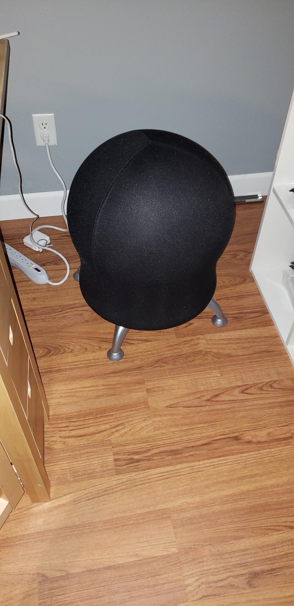 Safco Zenergy Inflatable Chair, Active Seating, Anti-Burst, Ball Chair for Home Office and Classroom, Black Mesh Customer Review Safco Zenergy Inflatable Chair, Active Seating, Anti-Burst, Ball Chair for Home Office and Classroom, Black Mesh - Customer Photo 1