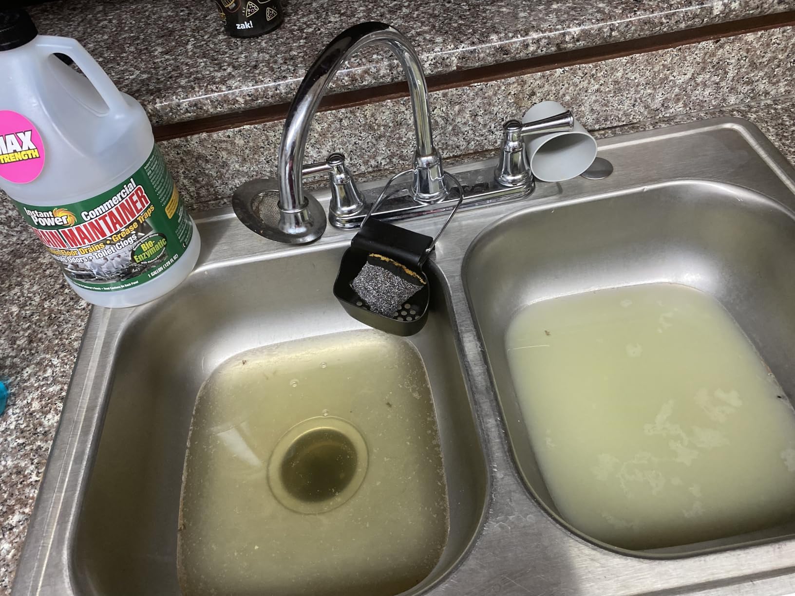 Instant Power Commercial Drain Maintainer - Liquid Enzyme Clog Remover, Cleans and Deodorizes, Reduces Drain Blockages, 1 Gal Customer Review Instant Power Commercial Drain Maintainer - Liquid Enzyme Clog Remover, Cleans and Deodorizes, Reduces Drain Blockages, 1 Gal - Customer Photo 3