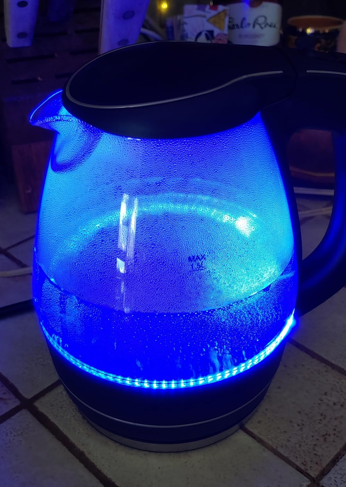OVENTE Electric Kettle, 1.5L Borosilicate Glass Countertop Water Heater and Boiler for Coffee or Tea, BPA-Free, Auto Shut-Off, Boil-Dry Protection, Removable and Washable Spout Filter, Black KG83B Customer Review OVENTE Electric Kettle, 1.5L Borosilicate Glass Countertop Water Heater and Boiler for Coffee or Tea, BPA-Free, Auto Shut-Off, Boil-Dry Protection, Removable and Washable Spout Filter, Black KG83B - Customer Photo 1