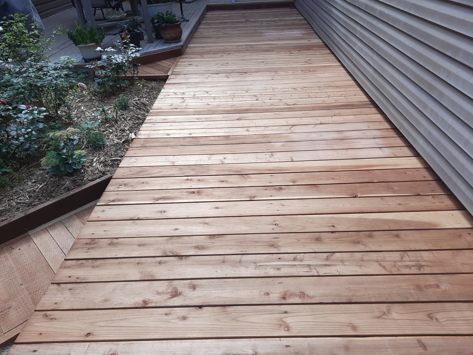 SEAL-ONCE MARINE - 1 Gallon Penetrating Wood Sealer, Waterproofer & Stain. Water-Based, Ultra-low VOC formula for high-moisture areas to protect wood docks, decks, piers & retaining walls. Customer Review SEAL-ONCE MARINE - 1 Gallon Penetrating Wood Sealer, Waterproofer & Stain. Water-Based, Ultra-low VOC formula for high-moisture areas to protect wood docks, decks, piers & retaining walls. - Customer Photo 2