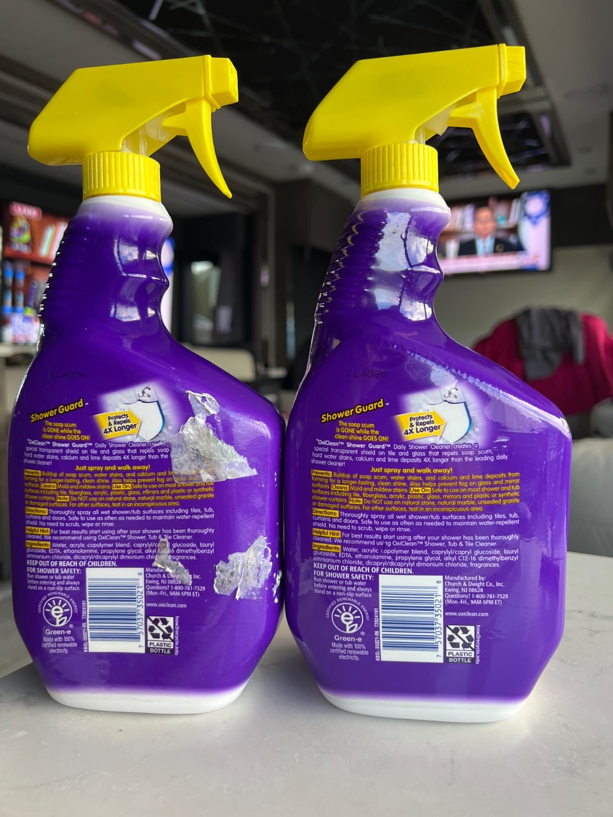 OxiClean Shower Guard Daily Shower Cleaner, 30 oz., Protects & Repels Stains - Customer Photo 3