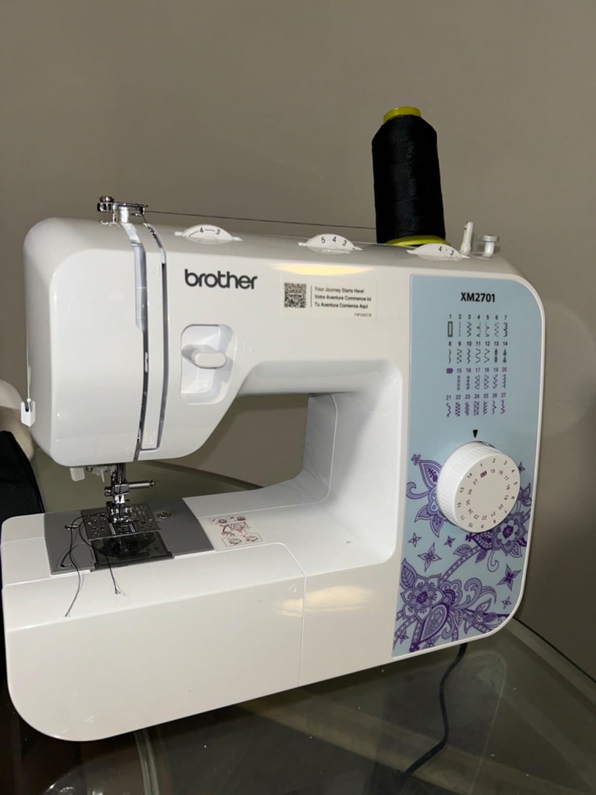 Brother XM2701 Sewing Machine, Lightweight, Full Featured, 27 Stitches, 6 Included Feet Customer Review Brother XM2701 Sewing Machine, Lightweight, Full Featured, 27 Stitches, 6 Included Feet - Customer Photo 4