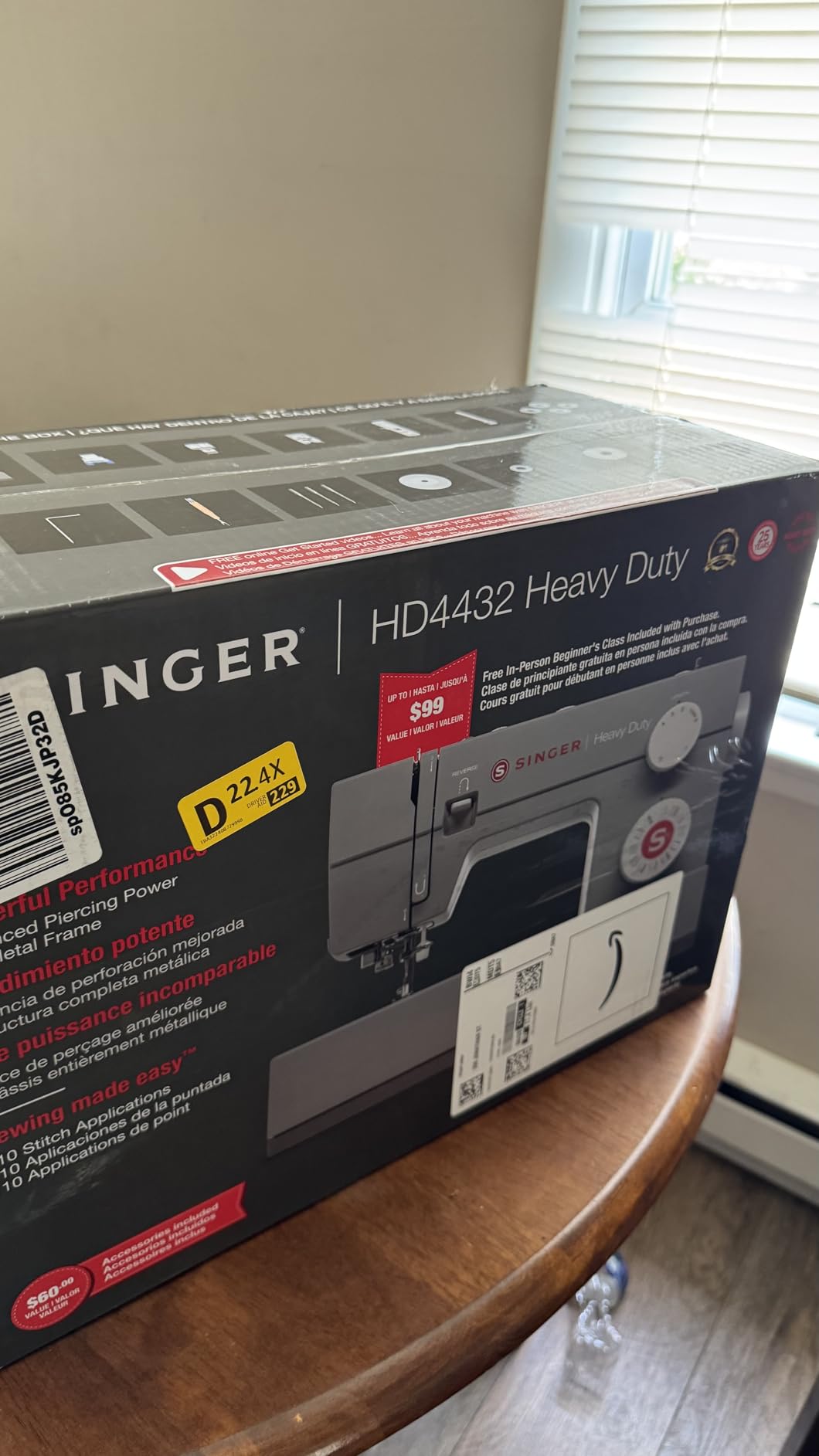 SINGER Heavy Duty 4432 High Speed Sewing Machine with Accessory Kit | Strong Motor With Enhanced Piercing Power, 110 Stitch Applications, Full Metal frame, 1-step Buttonhole & LED Light Customer Review SINGER Heavy Duty 4432 High Speed Sewing Machine with Accessory Kit | Strong Motor With Enhanced Piercing Power, 110 Stitch Applications, Full Metal frame, 1-step Buttonhole & LED Light - Customer Photo 2