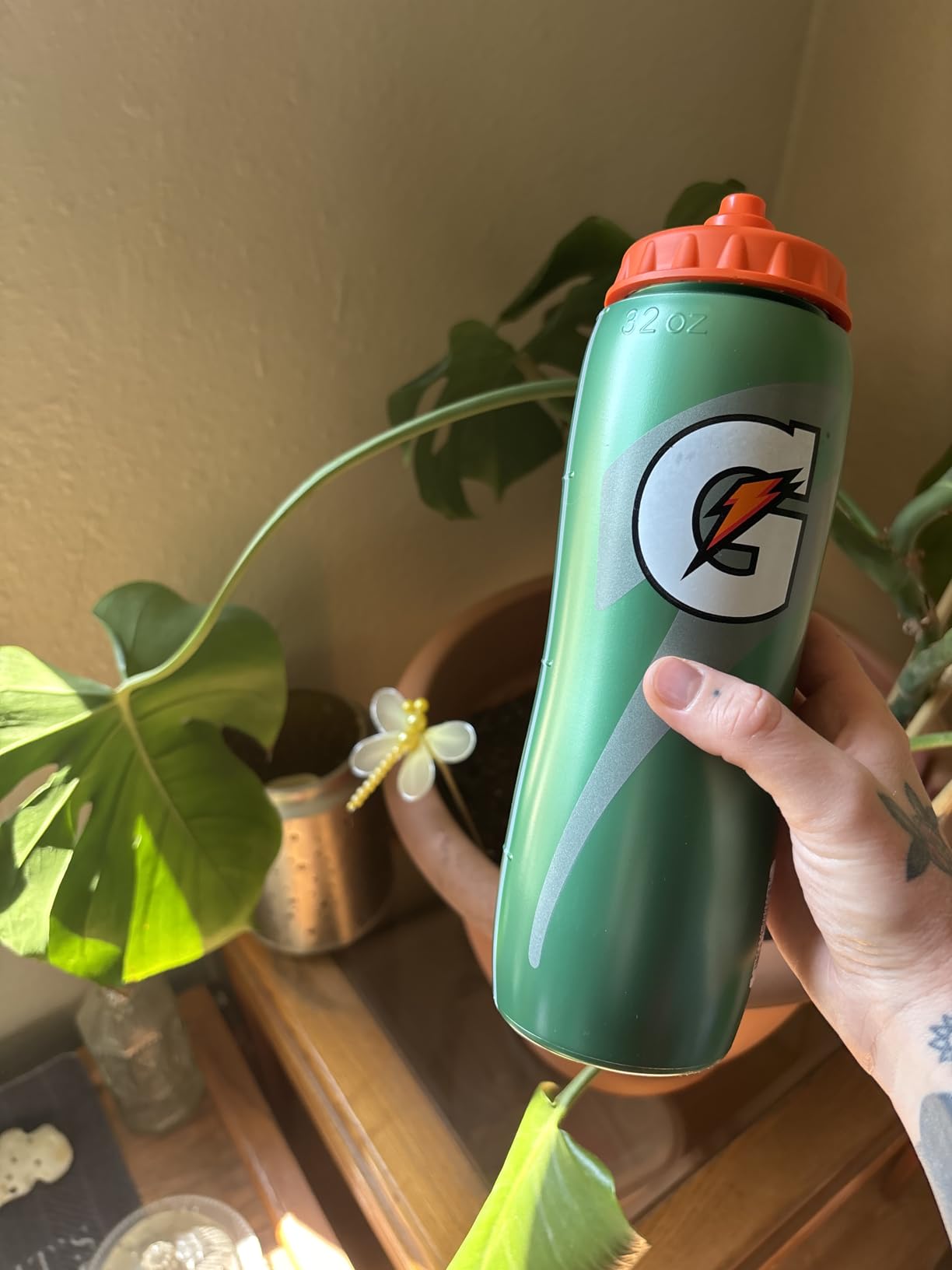 Gatorade 32 Oz Squeeze Water Sports Bottle - Pack of 2 - New Easy Grip Design Customer Review Gatorade 32 Oz Squeeze Water Sports Bottle - Pack of 2 - New Easy Grip Design - Customer Photo 1