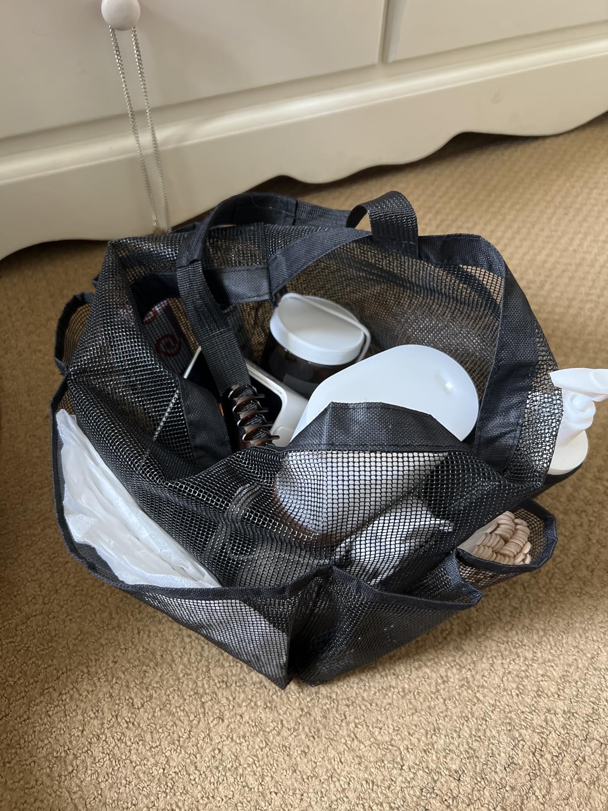 Attmu Mesh Shower Caddy Portable for College Dorm Room Essentials with 8 Pockets, Hanging Caddy Dorm Basket, Quick Dry Shower Bag for Bathroom Customer Review Attmu Mesh Shower Caddy Portable for College Dorm Room Essentials with 8 Pockets, Hanging Caddy Dorm Basket, Quick Dry Shower Bag for Bathroom - Customer Photo 1
