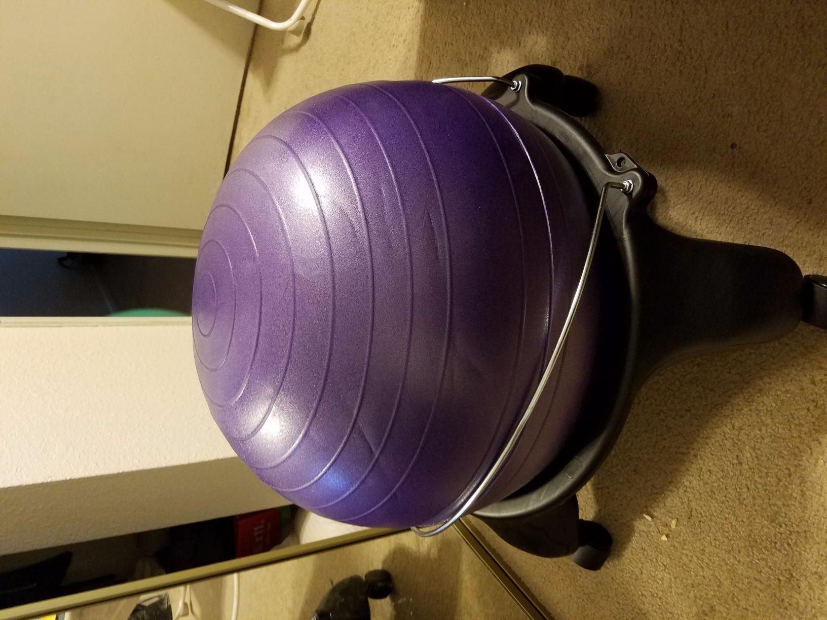 Backless Classic Balance Ball® Chair Customer Review Backless Classic Balance Ball® Chair - Customer Photo 2