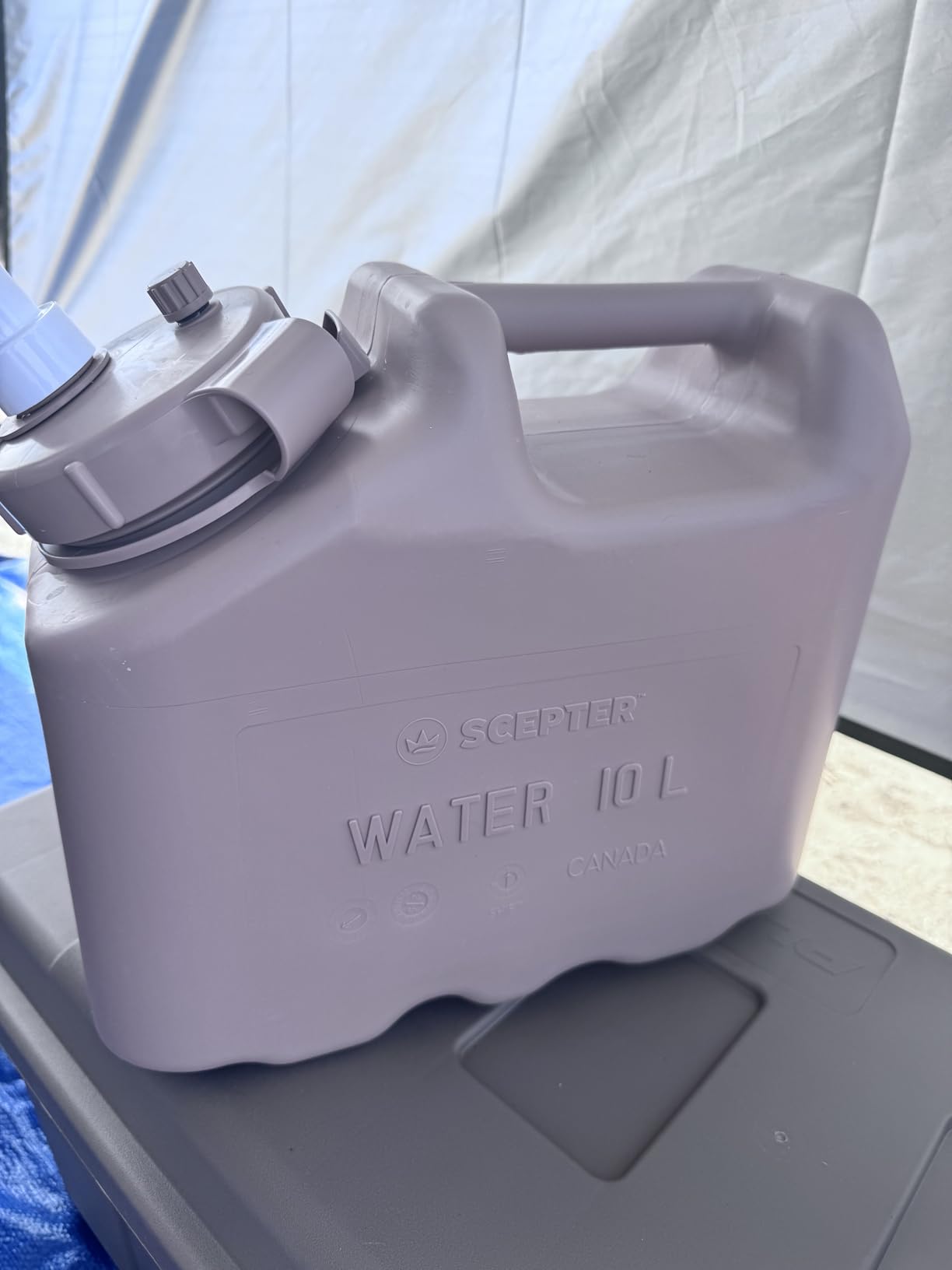 Scepter 2.5 Gallon True Military BPA Free Water Container, Food Grade Water Jug for Camping and Emergency Storage Customer Review Scepter 2.5 Gallon True Military BPA Free Water Container, Food Grade Water Jug for Camping and Emergency Storage - Customer Photo 3