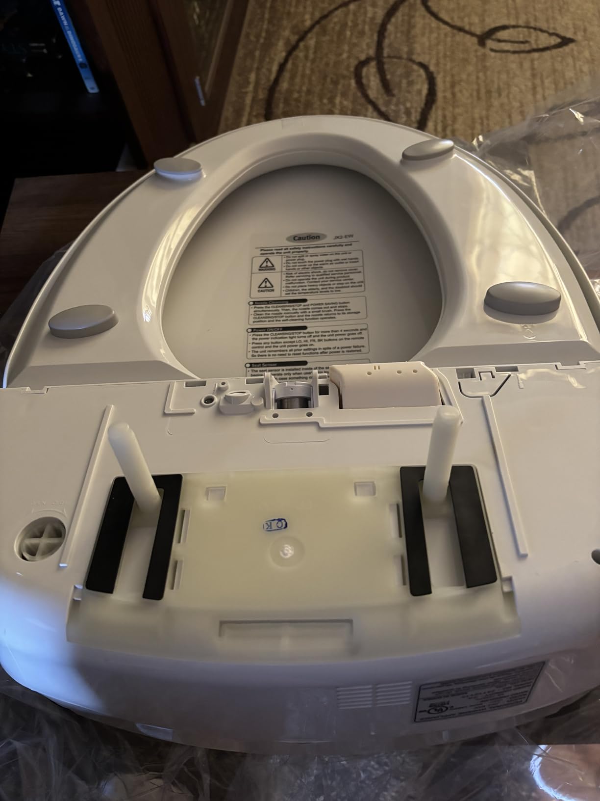 ALPHA BIDET JX2 Elongated Bidet Toilet Seat, White, Endless Warm Water, *NEW* Bowl Mist, LED Light, Quiet Operation, Wireless Remote, Stainless Steel Nozzle, Sittable Lid, 3 Year Warranty Customer Review ALPHA BIDET JX2 Elongated Bidet Toilet Seat, White, Endless Warm Water, *NEW* Bowl Mist, LED Light, Quiet Operation, Wireless Remote, Stainless Steel Nozzle, Sittable Lid, 3 Year Warranty - Customer Photo 2