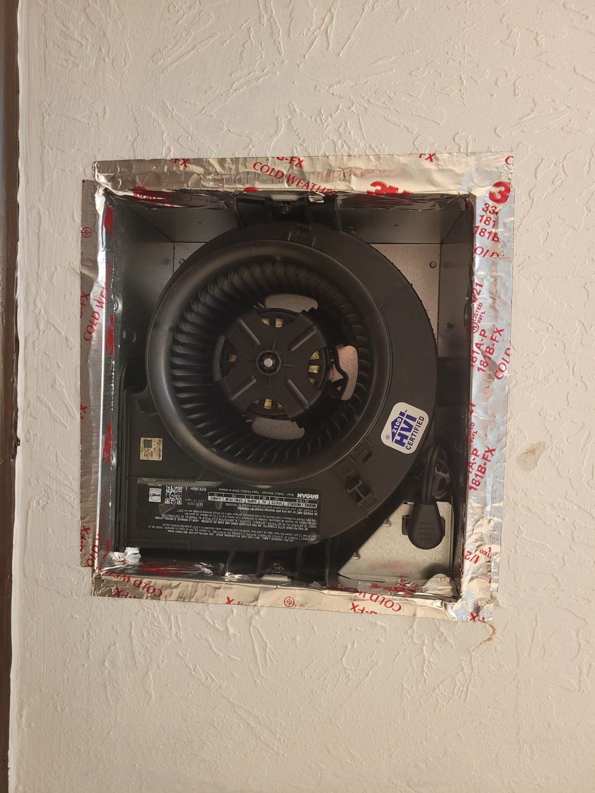 Broan-NuTone Bathroom Exhaust Fan, Easy Install, Powerful 110 CFM, Quiet 1.0 Sones, Energy Star Customer Review Broan-NuTone Bathroom Exhaust Fan, Easy Install, Powerful 110 CFM, Quiet 1.0 Sones, Energy Star - Customer Photo 2