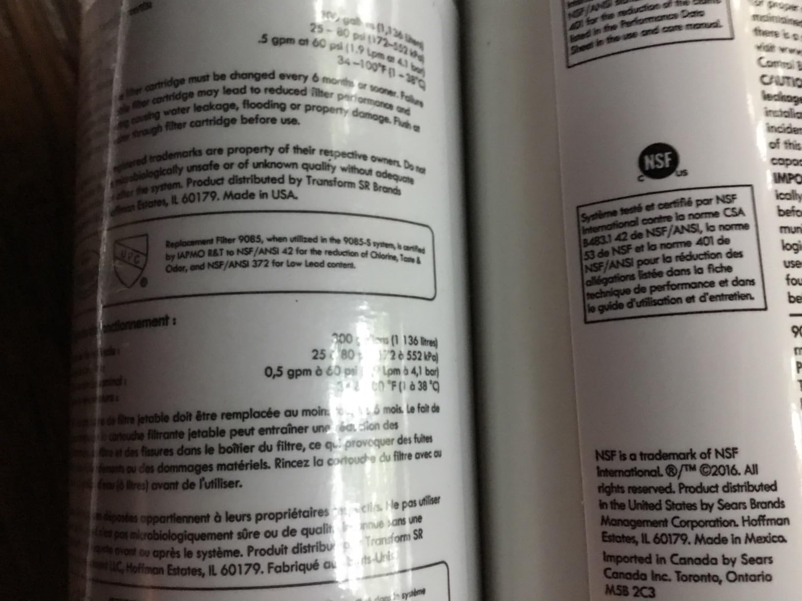 Kenmore CECOMINOD046967 469085 Replacement Refrigerator Water Filter - 9085 , White, 1 Count (Pack of 1) Customer Review Kenmore CECOMINOD046967 469085 Replacement Refrigerator Water Filter - 9085 , White, 1 Count (Pack of 1) - Customer Photo 2