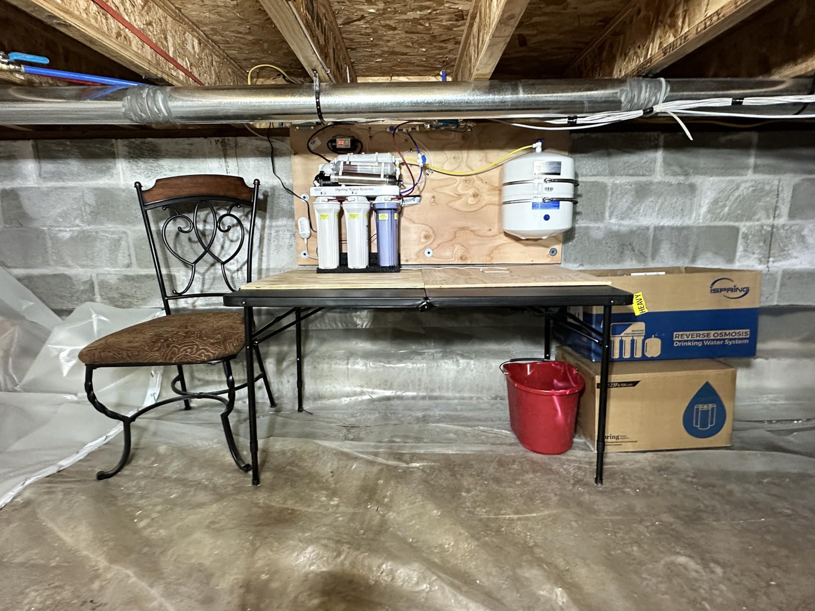 iSpring Whole House Water Filter System, Reduces Iron, Manganese, Chlorine, Sediment, Taste, and Odor, 3-Stage Iron Filter Whole House, Model: WGB32BM - Customer Photo 2