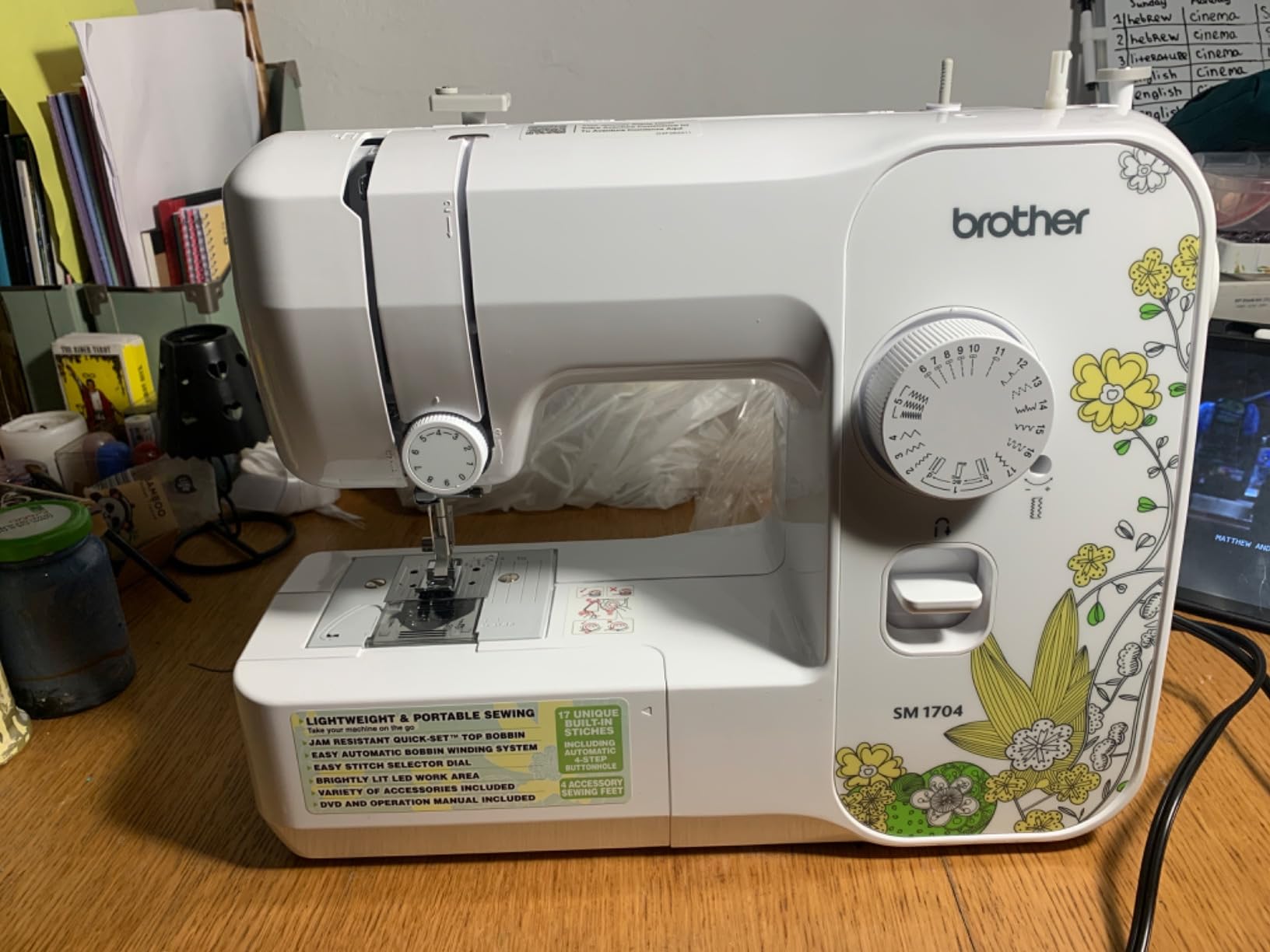 Brother SM1704 17-Stitch Free Arm Sewing Machine Customer Review Brother SM1704 17-Stitch Free Arm Sewing Machine - Customer Photo 4