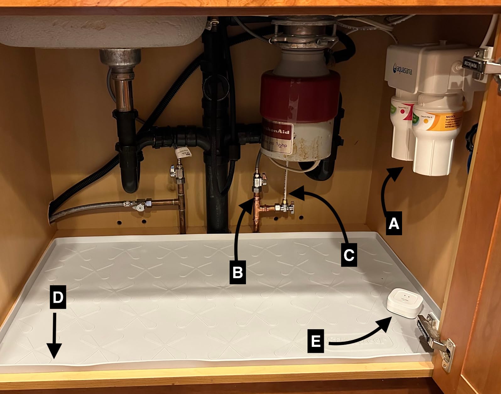 Aquasana Under Sink Water Filter System - Reduces PFAS, Lead, & Chlorine in Drinking Water - Under Counter Claryum Filtration for Kitchen - 3-Stage Max Flow - Brushed Nickel Faucet - AQ-5300+.55 - Customer Photo 1