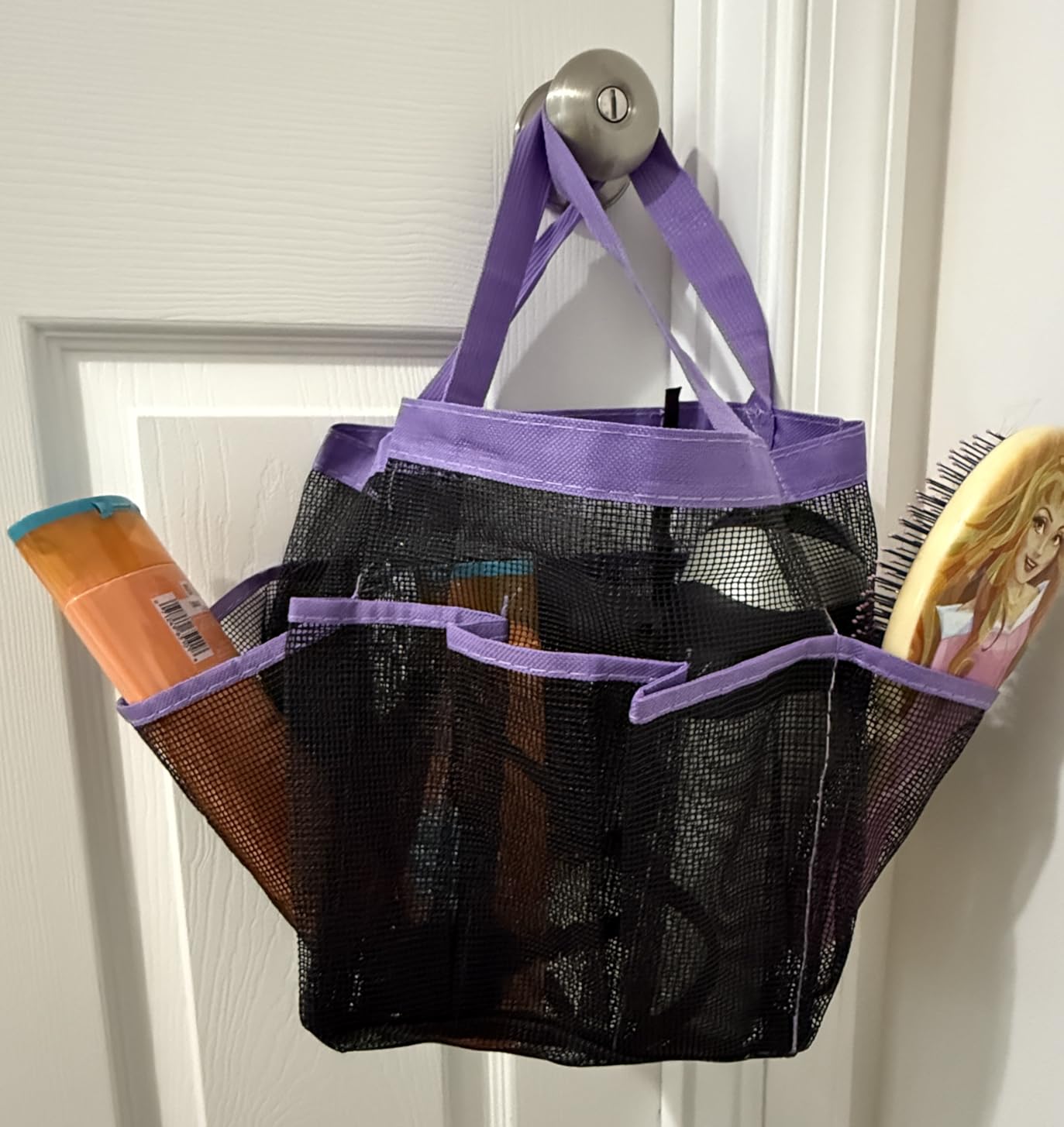 Attmu Mesh Shower Caddy Portable, Quick Dry Hanging Shower Tote Bag for College Dorm Room Essentials, Large Capacity Shower Caddy Dorm for Bathroom Gym Swimming Customer Review Attmu Mesh Shower Caddy Portable, Quick Dry Hanging Shower Tote Bag for College Dorm Room Essentials, Large Capacity Shower Caddy Dorm for Bathroom Gym Swimming - Customer Photo 2