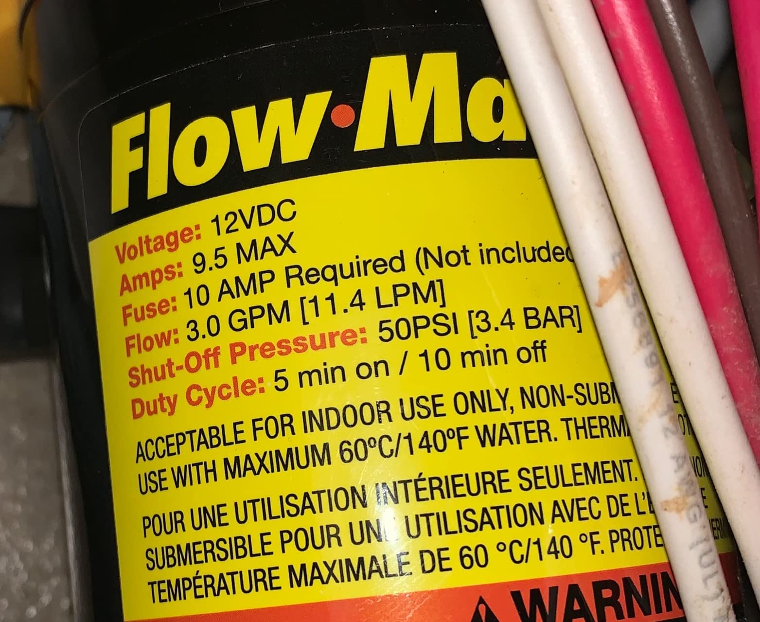 Lippert Components Flow Max 12V RV Water Pump, 3.0 GPM, 50 PSI, 9.5 Max Amp, Self-Priming, Screen Filter Included - 689052 Customer Review Lippert Components Flow Max 12V RV Water Pump, 3.0 GPM, 50 PSI, 9.5 Max Amp, Self-Priming, Screen Filter Included - 689052 - Customer Photo 1
