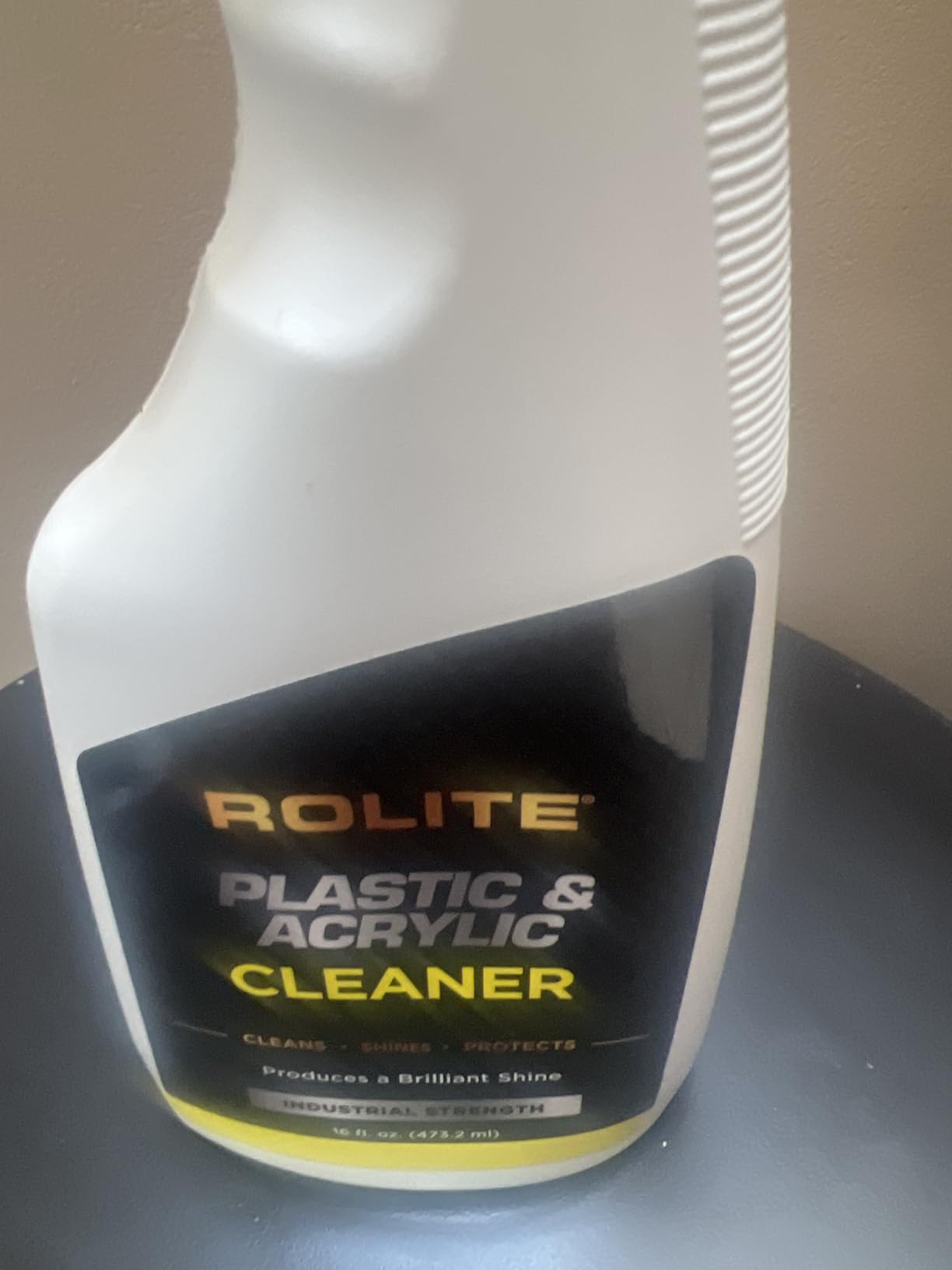 Rolite RPAC16z Plastic & Acrylic Cleaner Spray, 16 fl. oz., High Shine Protectant & Polish for Nonporous Surfaces, Streak-Free Formula for Windshields, Windows, Headlights, Retail Displays Customer Review Rolite RPAC16z Plastic & Acrylic Cleaner Spray, 16 fl. oz., High Shine Protectant & Polish for Nonporous Surfaces, Streak-Free Formula for Windshields, Windows, Headlights, Retail Displays - Customer Photo 1