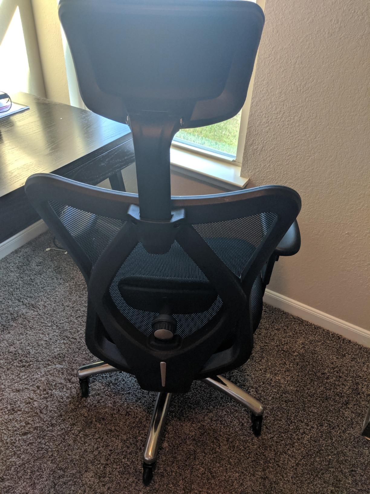 Duramont Ergonomic Office Chair - Adjustable Desk Chair with Lumbar Support and Rollerblade Wheels - High Back Chairs with Breathable Mesh - Thick Seat Cushion, Head, and Arm Rests - Reclines Customer Review Duramont Ergonomic Office Chair - Adjustable Desk Chair with Lumbar Support and Rollerblade Wheels - High Back Chairs with Breathable Mesh - Thick Seat Cushion, Head, and Arm Rests - Reclines - Customer Photo 2