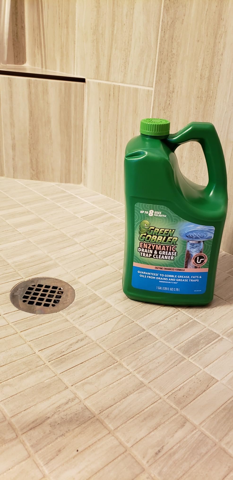 Green Gobbler Enzyme Drain Cleaner | Controls Foul Odors & Breaks Down Grease, Paper, Fat & Oil in Sewer Lines, Septic Tanks & Grease Traps | 1 Gallon Customer Review Green Gobbler Enzyme Drain Cleaner | Controls Foul Odors & Breaks Down Grease, Paper, Fat & Oil in Sewer Lines, Septic Tanks & Grease Traps | 1 Gallon - Customer Photo 1