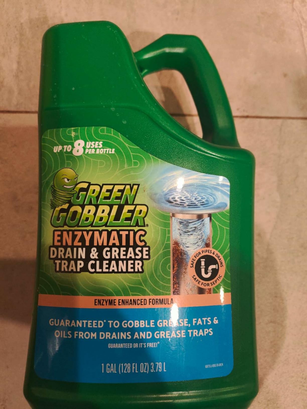 Green Gobbler Enzyme Drain Cleaner | Controls Foul Odors & Breaks Down Grease, Paper, Fat & Oil in Sewer Lines, Septic Tanks & Grease Traps | 1 Gallon Customer Review Green Gobbler Enzyme Drain Cleaner | Controls Foul Odors & Breaks Down Grease, Paper, Fat & Oil in Sewer Lines, Septic Tanks & Grease Traps | 1 Gallon - Customer Photo 2