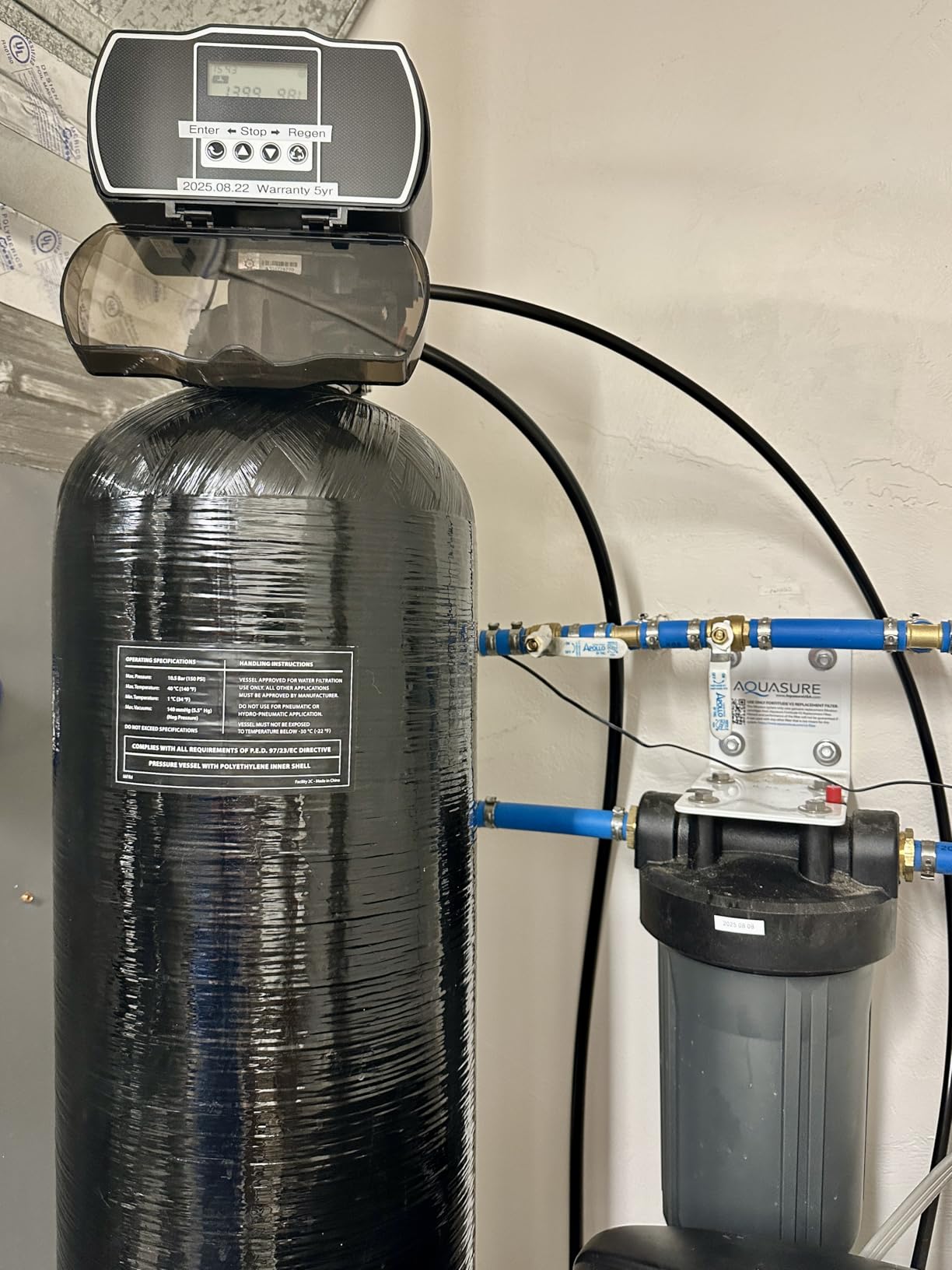 Aquasure Harmony Series 48,000 Grains Whole House Water Softener w/High Efficiency Digital Metered Control Head (48,000 Grains) Customer Review Aquasure Harmony Series 48,000 Grains Whole House Water Softener w/High Efficiency Digital Metered Control Head (48,000 Grains) - Customer Photo 1