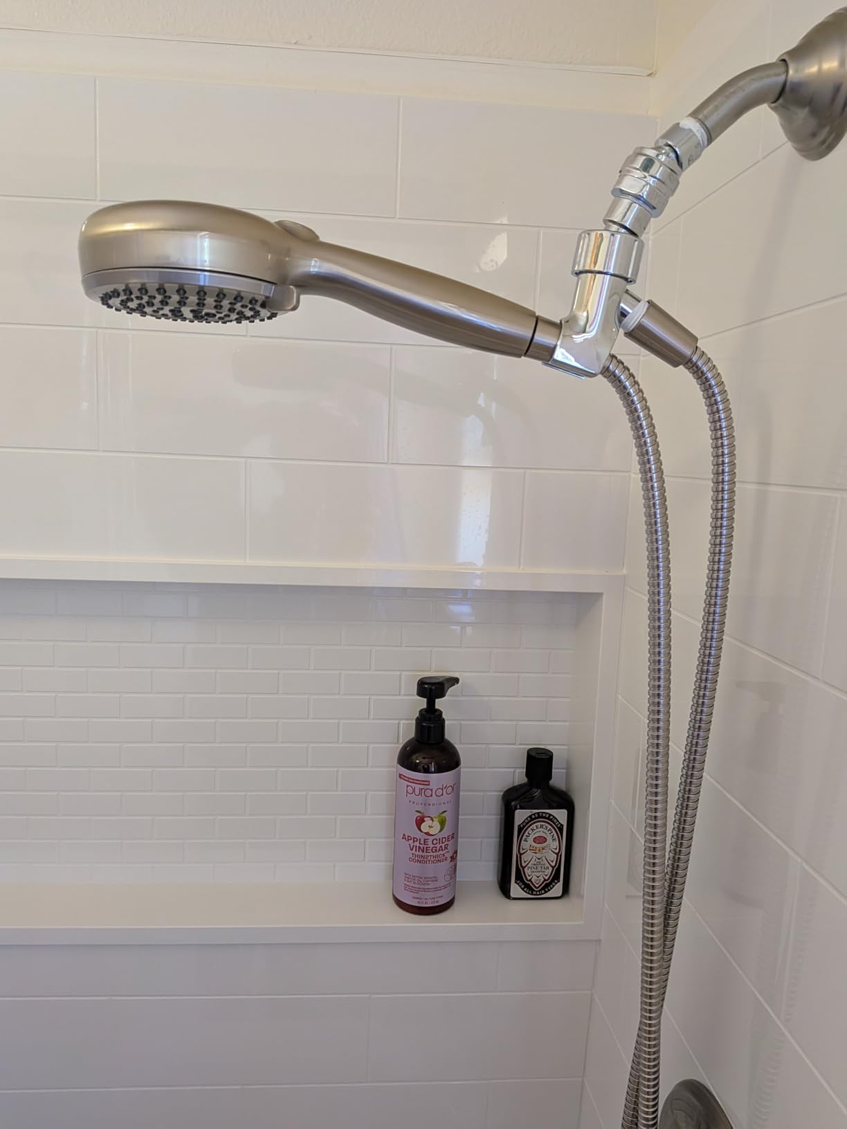HammerHead Showers® Solid Metal Shower Head Swivel Ball Adapter, Chrome | Adjustable Pivot Ball To Adjust Showerhead Angle | Universal Connector Joint Fits Fixed, Hand Held & Rain Shower Heads Customer Review HammerHead Showers® Solid Metal Shower Head Swivel Ball Adapter, Chrome | Adjustable Pivot Ball To Adjust Showerhead Angle | Universal Connector Joint Fits Fixed, Hand Held & Rain Shower Heads - Customer Photo 1