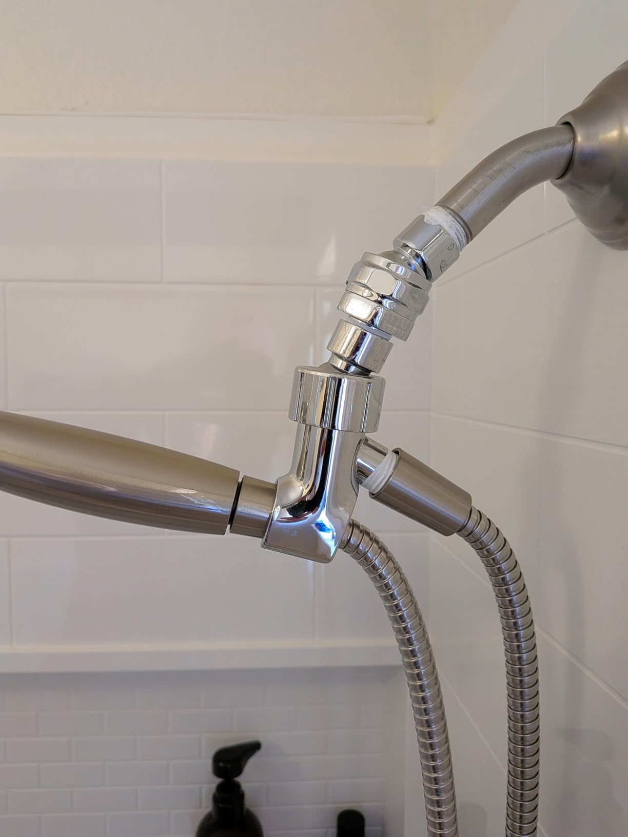 HammerHead Showers® Solid Metal Shower Head Swivel Ball Adapter, Chrome | Adjustable Pivot Ball To Adjust Showerhead Angle | Universal Connector Joint Fits Fixed, Hand Held & Rain Shower Heads Customer Review HammerHead Showers® Solid Metal Shower Head Swivel Ball Adapter, Chrome | Adjustable Pivot Ball To Adjust Showerhead Angle | Universal Connector Joint Fits Fixed, Hand Held & Rain Shower Heads - Customer Photo 2