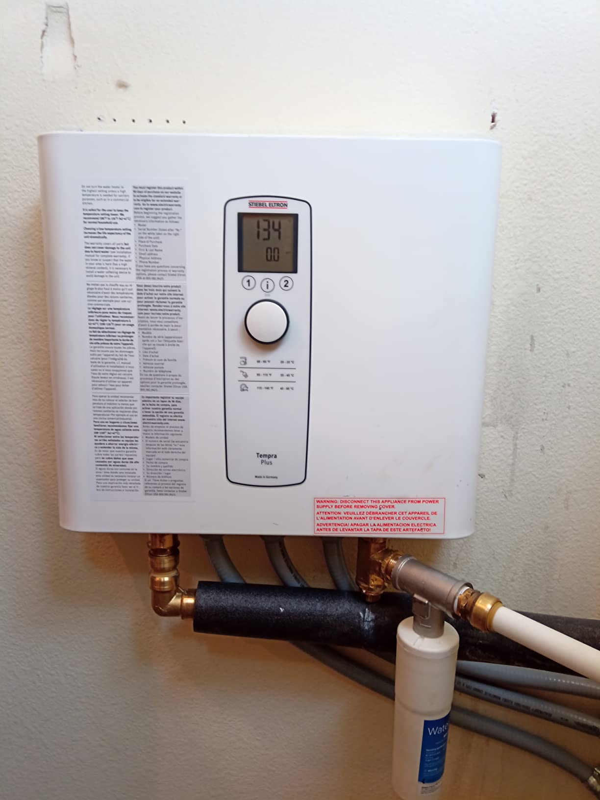 Stiebel Eltron Tankless Water Heater - Tempra 20 Trend – Electric, On Demand Hot Water, Eco, White Customer Review Stiebel Eltron Tankless Water Heater - Tempra 20 Trend – Electric, On Demand Hot Water, Eco, White - Customer Photo 1