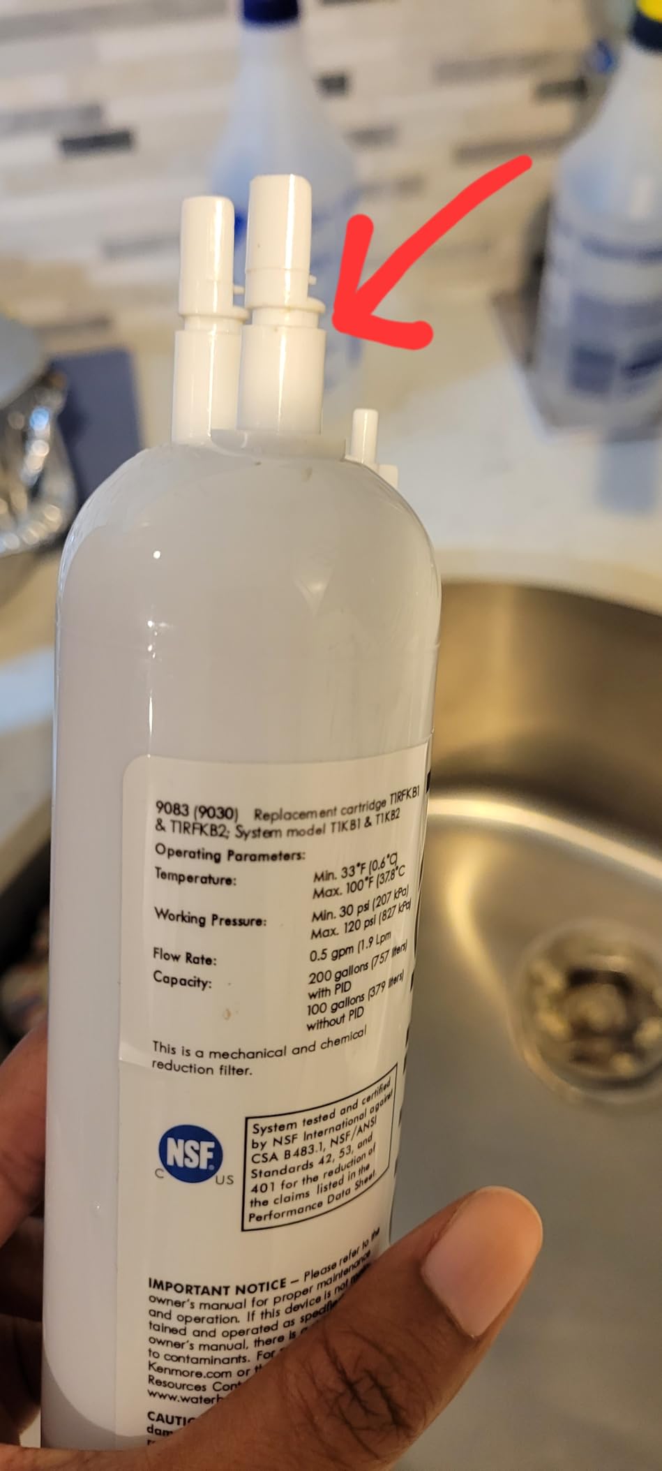 Refrigerator Water Filter 9083 Genuine Water Filter Replacement Cartridge Customer Review Refrigerator Water Filter 9083 Genuine Water Filter Replacement Cartridge - Customer Photo 1