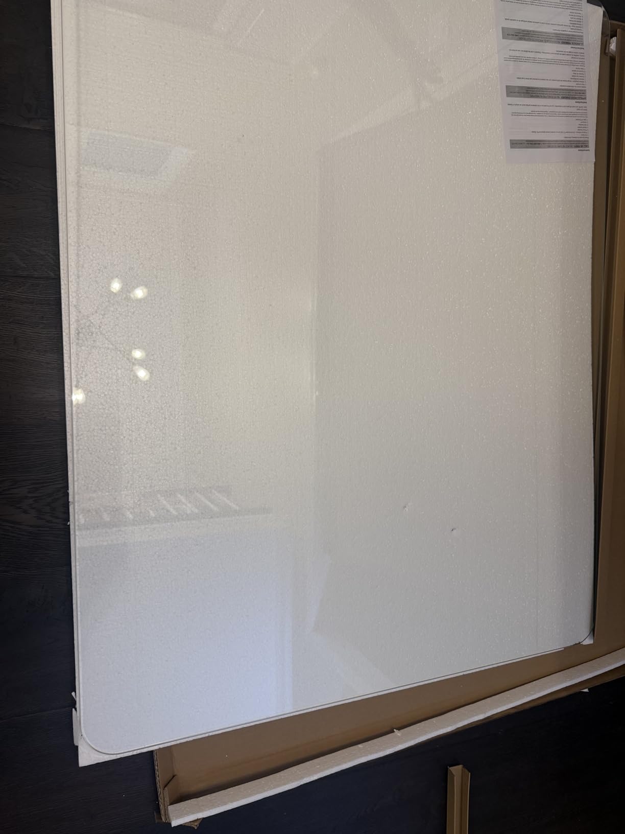 Lorell Tempered Glass Chairmat, 46 Lorell Tempered Glass Chairmat, 46