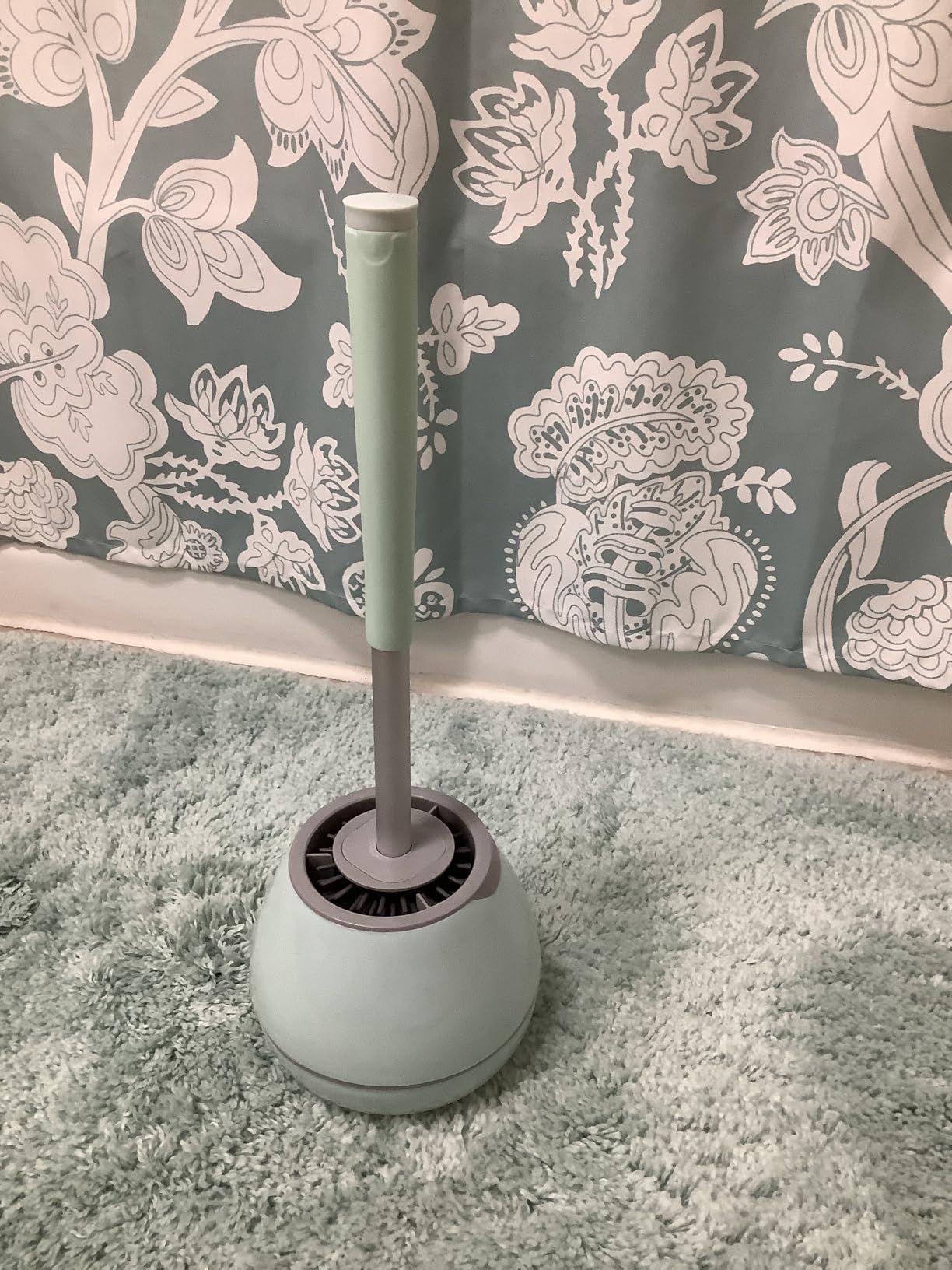 BOOMJOY Toilet Brush and Holder Set, Silicone Toilet Bowl Cleaner Brush, Bathroom Cleaning Bowl Kit with Tweezers, Bathroom Accessories with Aluminum Handle - White Customer Review BOOMJOY Toilet Brush and Holder Set, Silicone Toilet Bowl Cleaner Brush, Bathroom Cleaning Bowl Kit with Tweezers, Bathroom Accessories with Aluminum Handle - White - Customer Photo 1