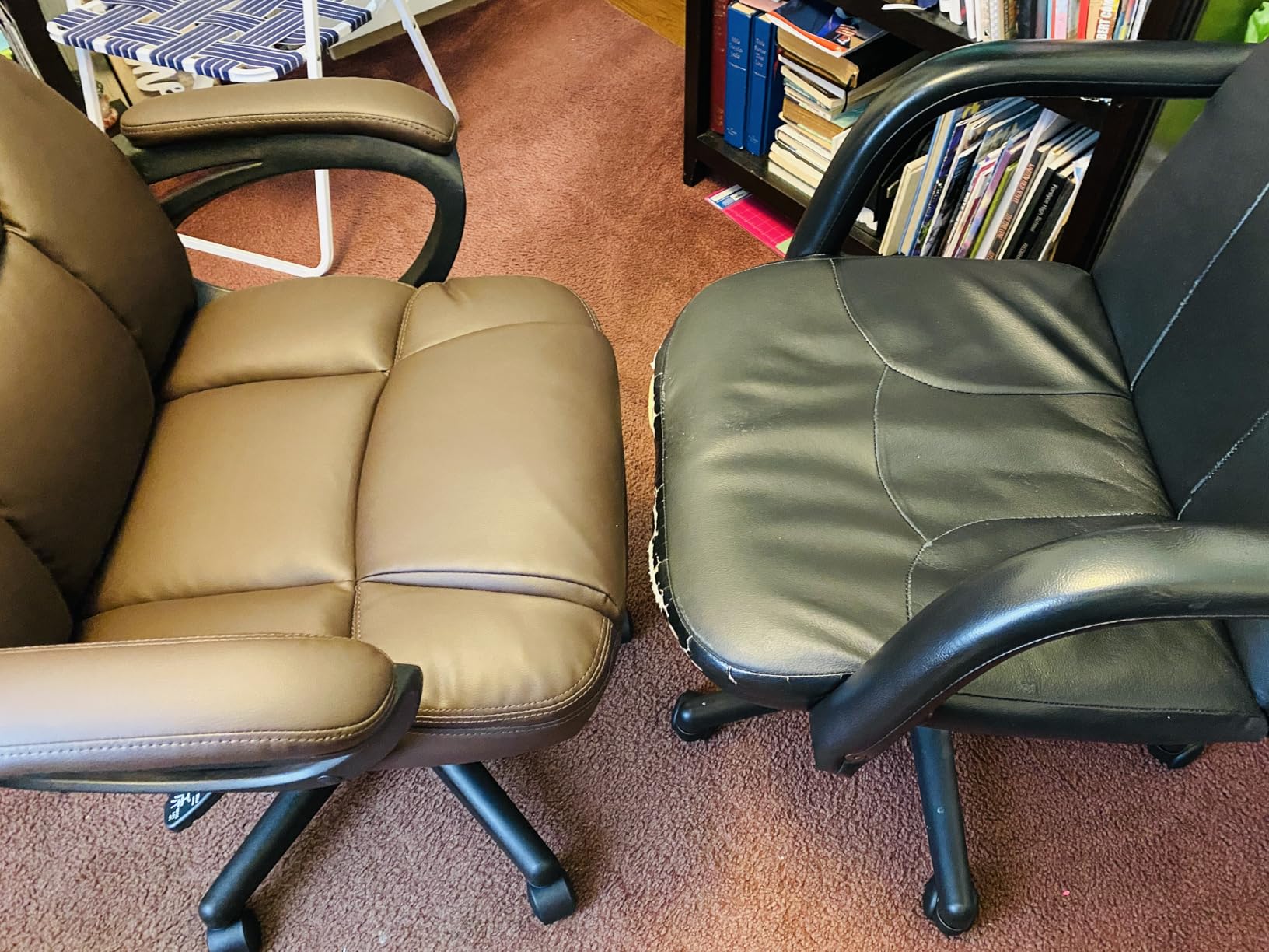Furmax Office Executive Chair High Back Adjustable Managerial Home Desk Chair, Swivel Computer PU Leather Chair with Lumbar Support (Black) Customer Review Furmax Office Executive Chair High Back Adjustable Managerial Home Desk Chair, Swivel Computer PU Leather Chair with Lumbar Support (Black) - Customer Photo 1