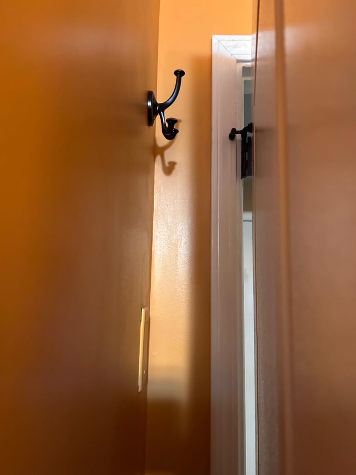2 Pack Hinge Pin Door Stopper Brushed Satin Nickel - Adjustable Heavy Duty Hinge Pin Door Stop with White Rubber Bumper Tips Customer Review 2 Pack Hinge Pin Door Stopper Brushed Satin Nickel - Adjustable Heavy Duty Hinge Pin Door Stop with White Rubber Bumper Tips - Customer Photo 5