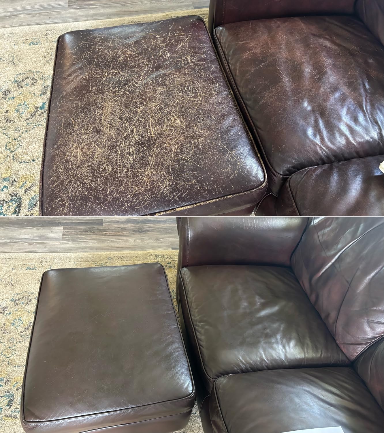 Leather Recoloring Balm, Color Restorer, Scratch Remover, Couch Paint and Repair, Leather Balm for Couches Customer Review Leather Recoloring Balm, Color Restorer, Scratch Remover, Couch Paint and Repair, Leather Balm for Couches - Customer Photo 2