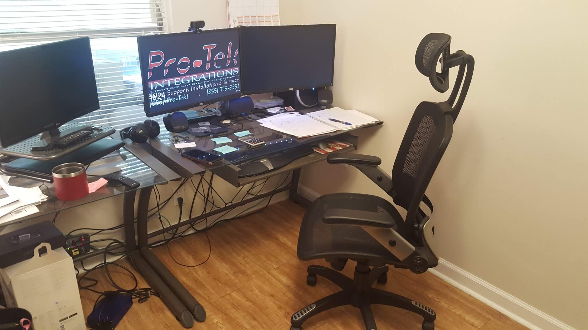 GABRYLLY Ergonomic Office Chair, High Back Home Desk Chair with Headrest, Flip-Up Arms, 90-120° Tilt Lock and Wide Cushion, Big and Tall Mesh Chairs for Man Woman, Black Task Chair Customer Review GABRYLLY Ergonomic Office Chair, High Back Home Desk Chair with Headrest, Flip-Up Arms, 90-120° Tilt Lock and Wide Cushion, Big and Tall Mesh Chairs for Man Woman, Black Task Chair - Customer Photo 4