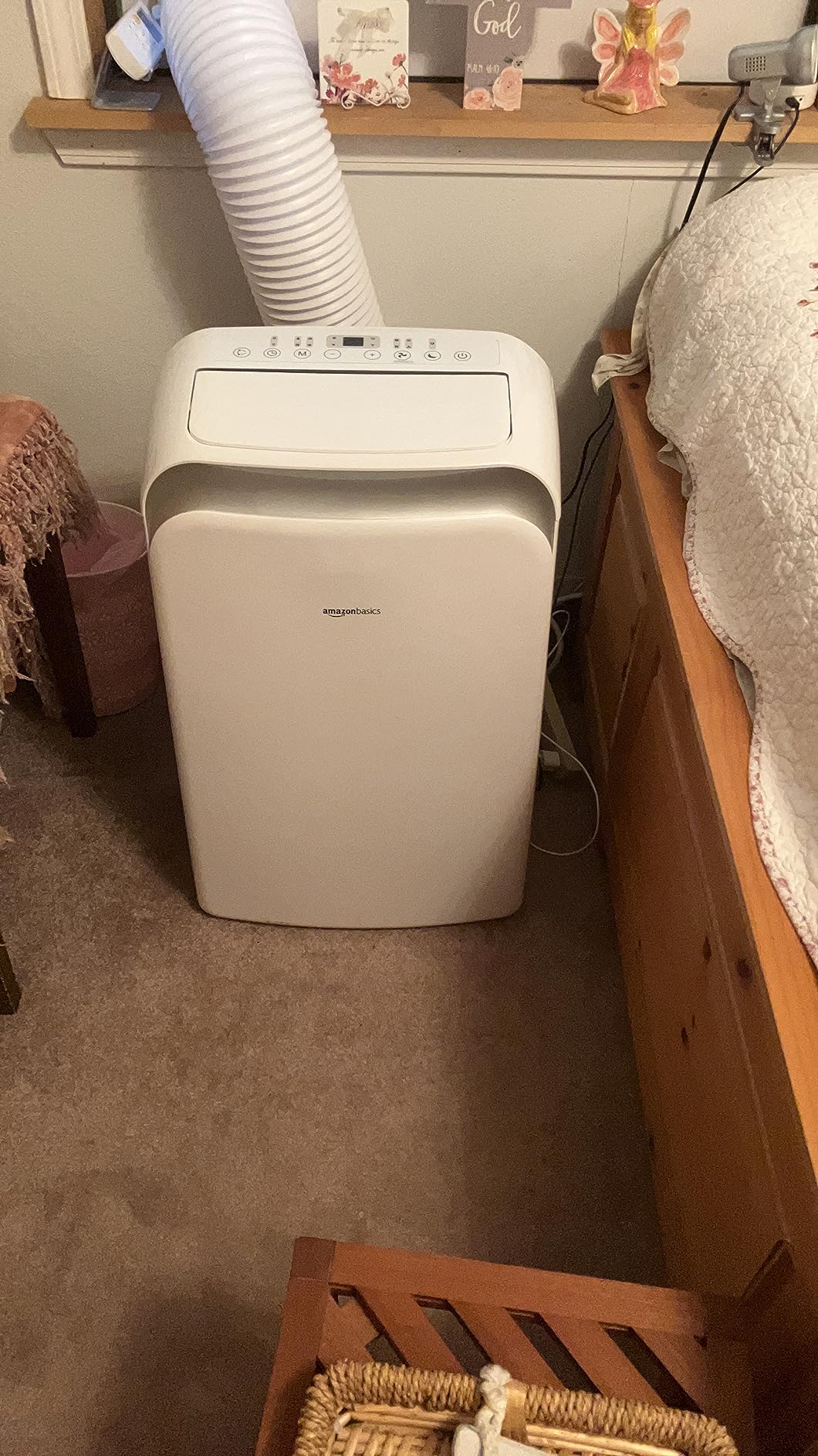 Amazon Basics 4-In-1 Portable Air Conditioner, 13500 BTU (ASHRAE), Cools Up to 550 Sqf, Portable AC with Cool/Heat/Dry (Dehumidifier)/Fan-Only Functions, Auto Mode, Sleep Mode, Timer, White Customer Review Amazon Basics 4-In-1 Portable Air Conditioner, 13500 BTU (ASHRAE), Cools Up to 550 Sqf, Portable AC with Cool/Heat/Dry (Dehumidifier)/Fan-Only Functions, Auto Mode, Sleep Mode, Timer, White - Customer Photo 5