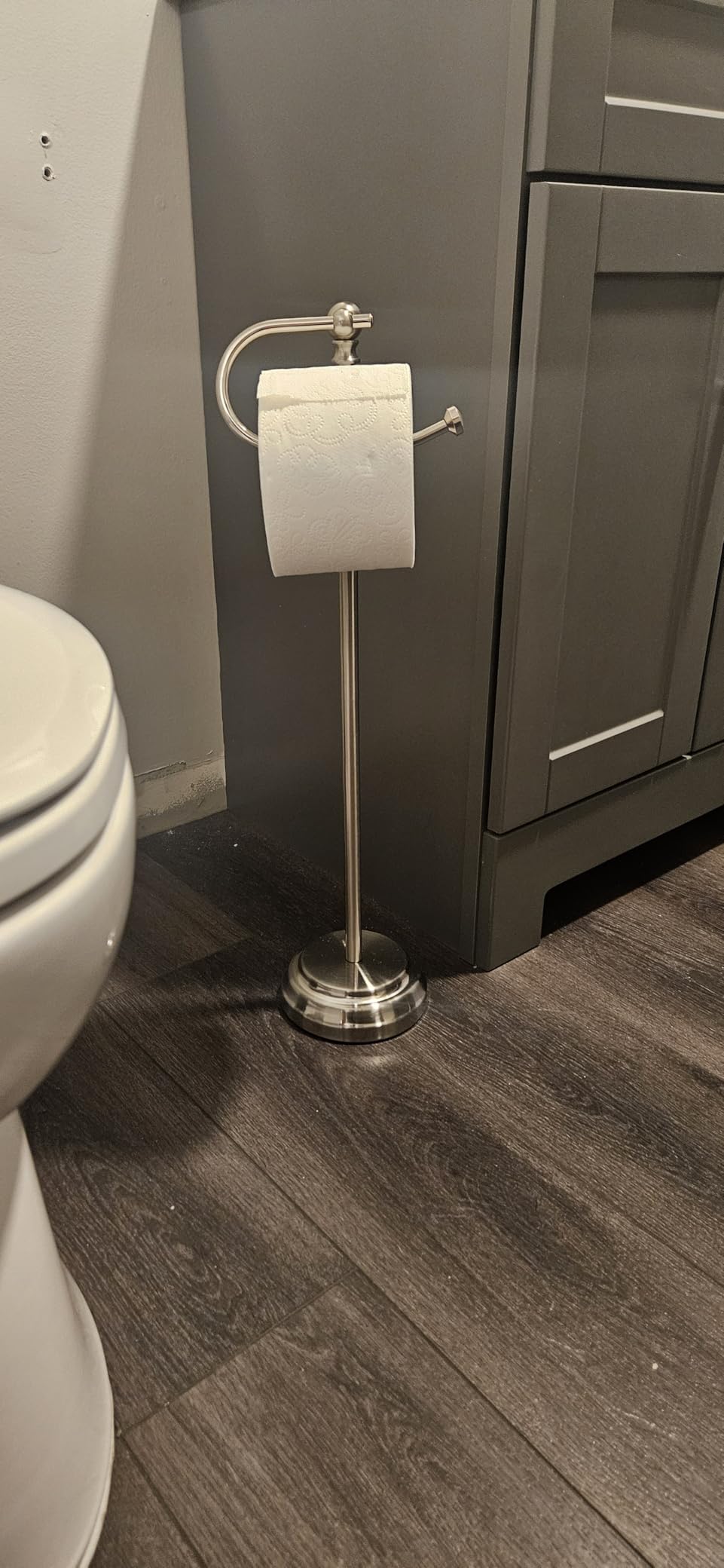 SunnyPoint Classic Bathroom Free Standing Toilet Tissue Paper Roll Holder Stand Customer Review SunnyPoint Classic Bathroom Free Standing Toilet Tissue Paper Roll Holder Stand - Customer Photo 1