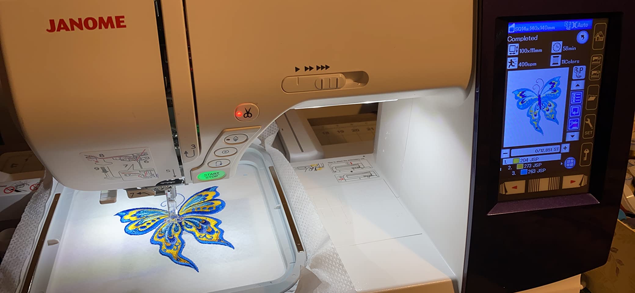 Janome Horizon Memory Craft 9850 Embroidery and Sewing Machine Customer Review Janome Horizon Memory Craft 9850 Embroidery and Sewing Machine - Customer Photo 1