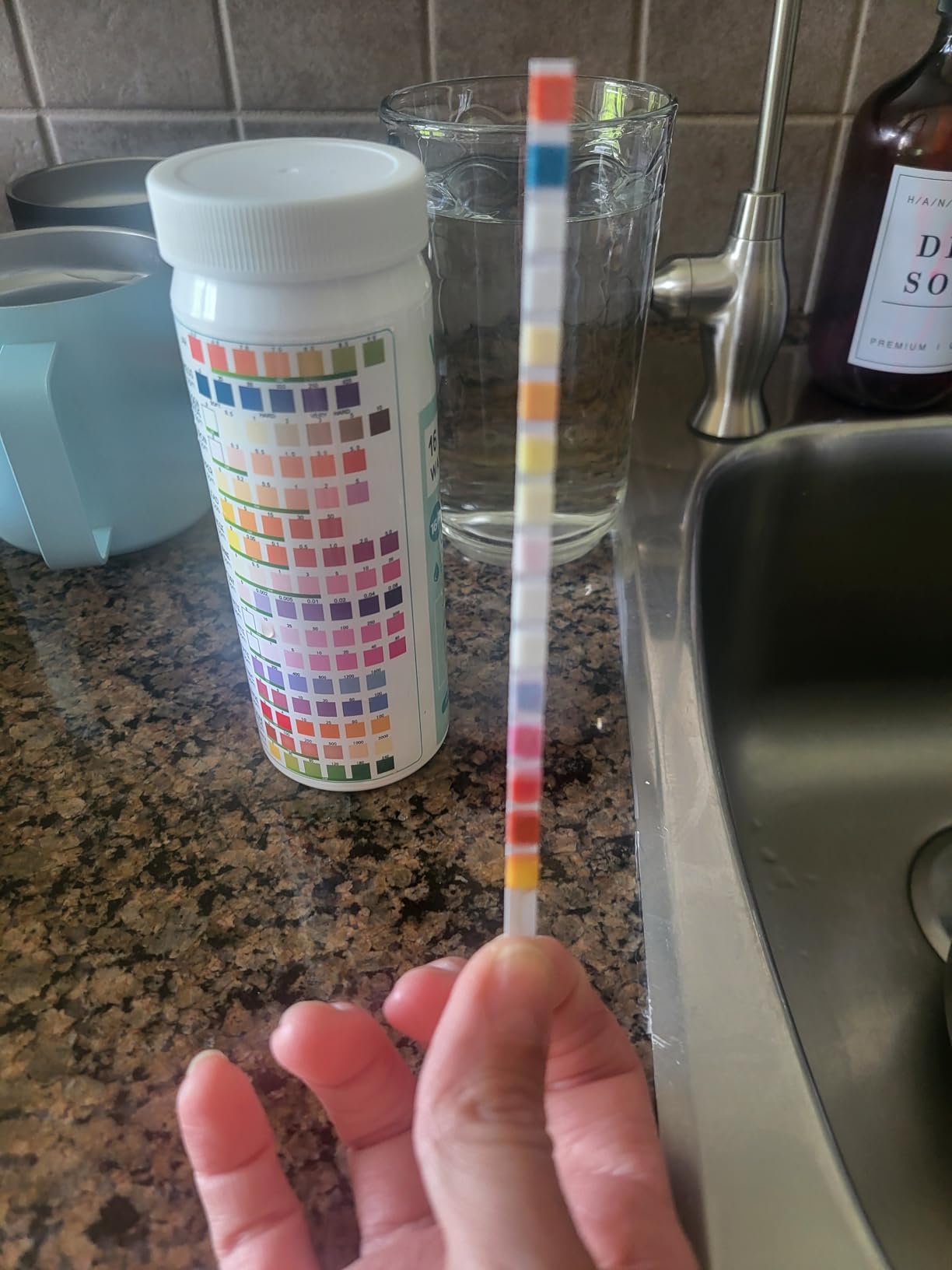 Varify 17in1 Complete Drinking Water Test Kit - 100 Strips + 2 Bacteria Tester Kits - Well, Tap, Home, City Water Testing Strip for Lead, Alkaline, Chlorine, Hardness, Iron, Fluoride, Copper & More - Customer Photo 3