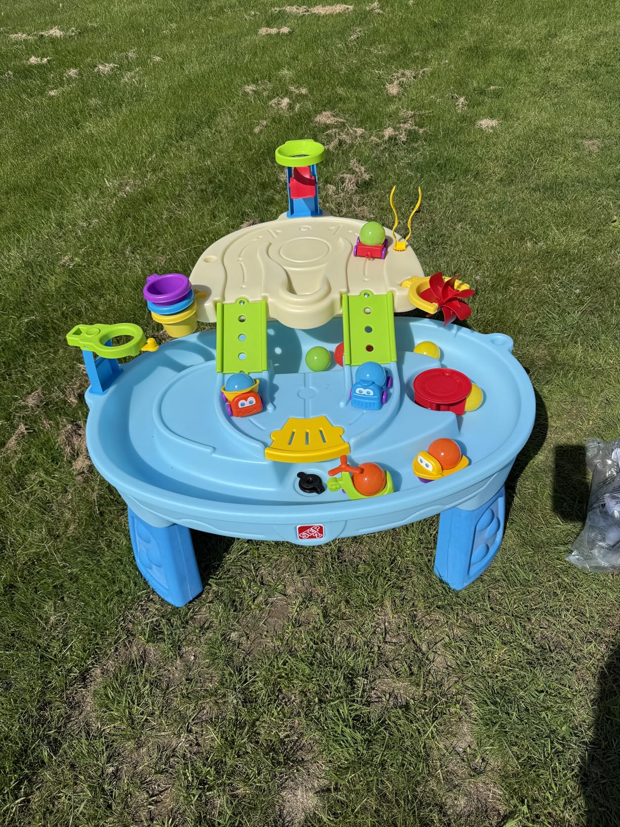 Step2 Ball Buddies Adventure Center Water Table for Kids, Indoor and Outdoor Kids Water Sensory Table Pool, Ages 1.5+ Years Old, 23 Piece Water Toy Accessories, Blue Customer Review Step2 Ball Buddies Adventure Center Water Table for Kids, Indoor and Outdoor Kids Water Sensory Table Pool, Ages 1.5+ Years Old, 23 Piece Water Toy Accessories, Blue - Customer Photo 1