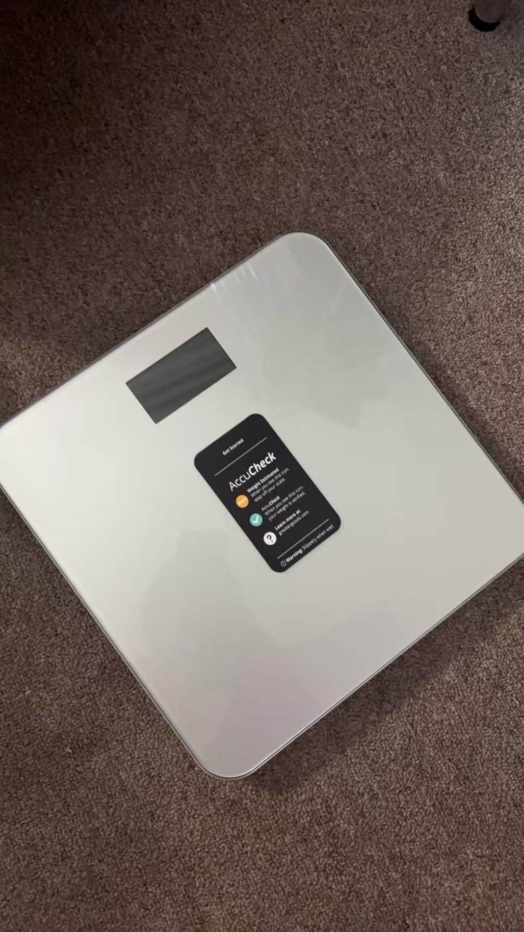 Greater Goods Digital AccuCheck Bathroom Scale for Body Weight, Capacity up to 400 lbs, Batteries Included, Pearl Gray Customer Review Greater Goods Digital AccuCheck Bathroom Scale for Body Weight, Capacity up to 400 lbs, Batteries Included, Pearl Gray - Customer Photo 2