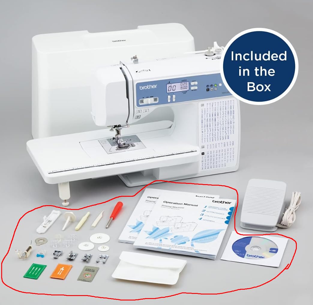 Brother Sewing and Quilting Machine, Computerized, 165 Built-in Stitches, LCD Display, Wide Table, 8 Included Presser Feet, White, 20x12x17 Customer Review Brother Sewing and Quilting Machine, Computerized, 165 Built-in Stitches, LCD Display, Wide Table, 8 Included Presser Feet, White, 20x12x17 - Customer Photo 5
