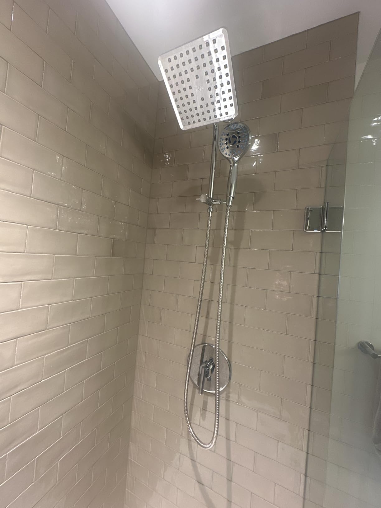 SparkPod Shower Head - High Pressure Rain - Premium Quality Luxury Design - 1-Min Install - Easy Clean Adjustable Replacement for Your Bathroom Shower Heads (Elegant Brushed Nickel, 6 Inch Round) Customer Review SparkPod Shower Head - High Pressure Rain - Premium Quality Luxury Design - 1-Min Install - Easy Clean Adjustable Replacement for Your Bathroom Shower Heads (Elegant Brushed Nickel, 6 Inch Round) - Customer Photo 2