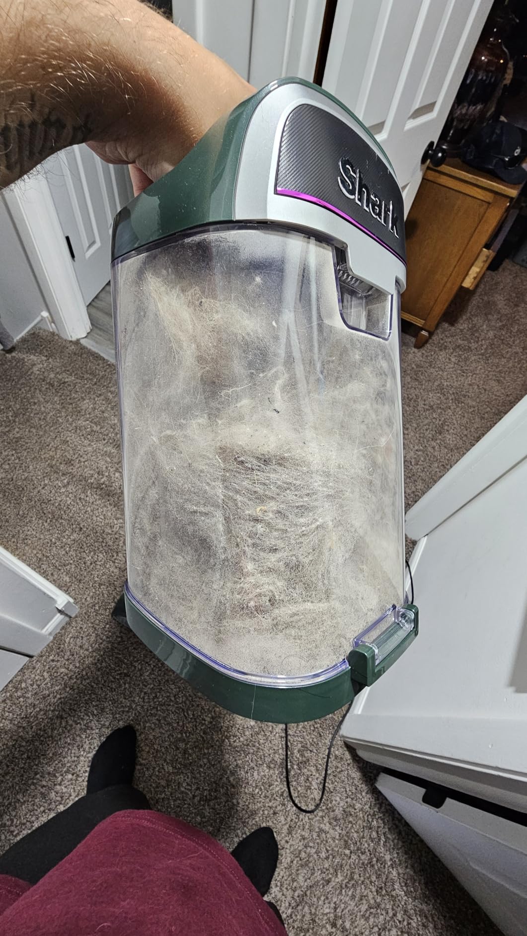 Shark | Upright Vacuum Cleaner for Home | Rotator Lift-Away | No Hair Wrap | HEPA Filter | Lightweight Bagless Vacuum for Pet Hair | LED Headlights For Carpets & Hardwood Floors | Silver | LA502 Customer Review Shark | Upright Vacuum Cleaner for Home | Rotator Lift-Away | No Hair Wrap | HEPA Filter | Lightweight Bagless Vacuum for Pet Hair | LED Headlights For Carpets & Hardwood Floors | Silver | LA502 - Customer Photo 2