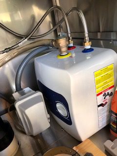 ThermoMate Mini Tank Water Heater Electric, 1.32 Gallons Small Under Sink Water Heater for Point of Use Instant Hot Water 110V 120V, Wall or Floor Mounted, UL Listed ES150 Customer Review ThermoMate Mini Tank Water Heater Electric, 1.32 Gallons Small Under Sink Water Heater for Point of Use Instant Hot Water 110V 120V, Wall or Floor Mounted, UL Listed ES150 - Customer Photo 2