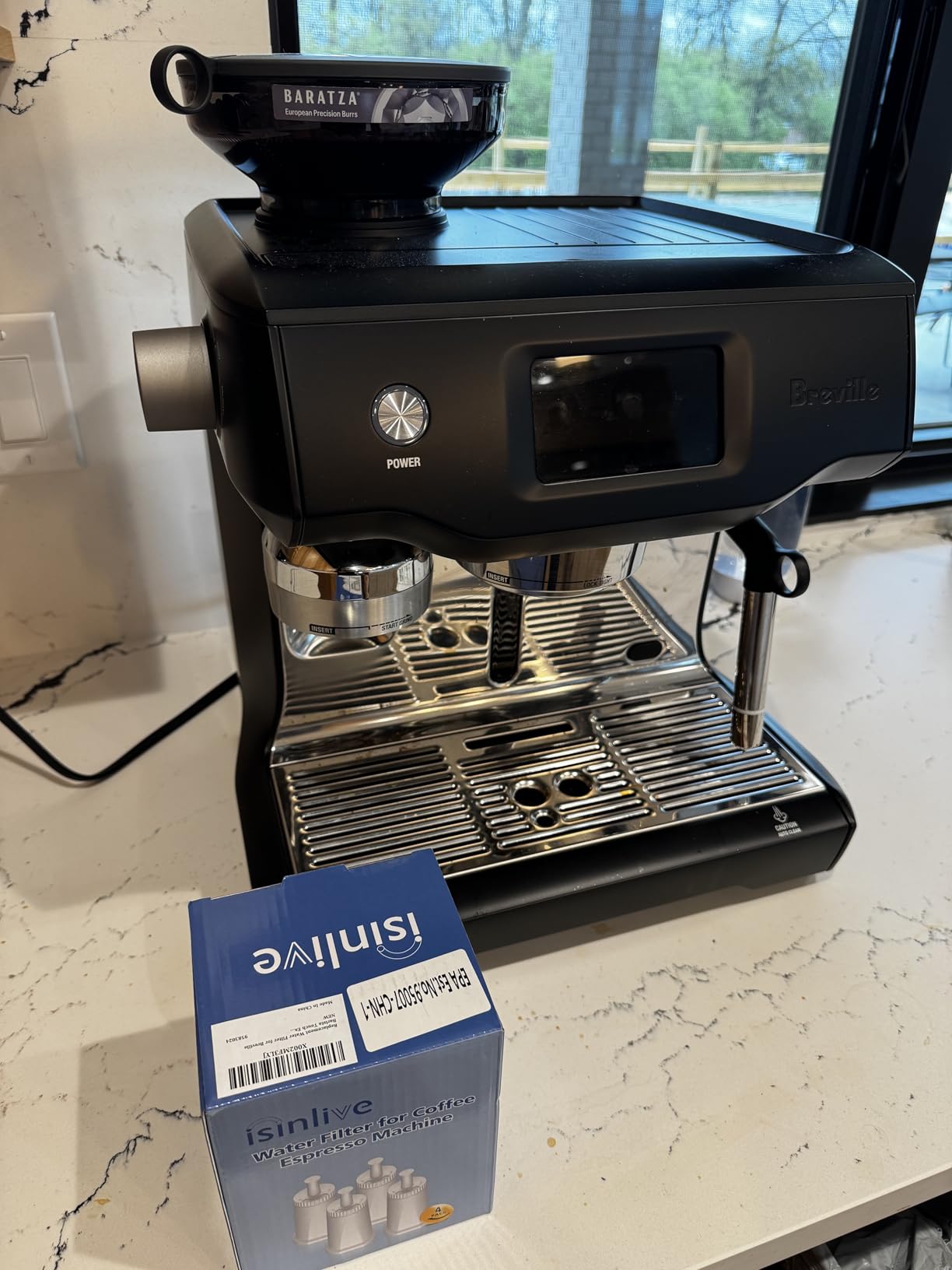 Replacement Water Filter for Breville Barista Touch Espresso Machine BES880 BES881, Barista Pro BES878, Oracle Touch BES990, Oracle BES980, Dual Boiler BES920 Bambino ClaroSwiss Sage, BES008WHT0NUC1 - Customer Photo 2
