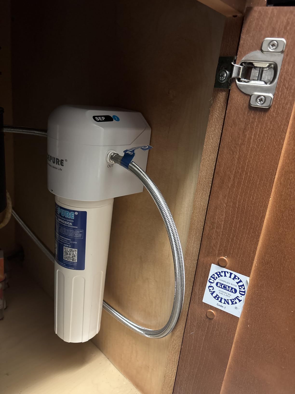 ICEPURE Under Sink Water Filter System, 3 Years or 22000 Gallons Ultra High Life NSF/ANSI 42 Certified, Removes Heavy Metals,Chlorine,Direct Connect Under Counter Drinking Water System, USA Tech Customer Review ICEPURE Under Sink Water Filter System, 3 Years or 22000 Gallons Ultra High Life NSF/ANSI 42 Certified, Removes Heavy Metals,Chlorine,Direct Connect Under Counter Drinking Water System, USA Tech - Customer Photo 2