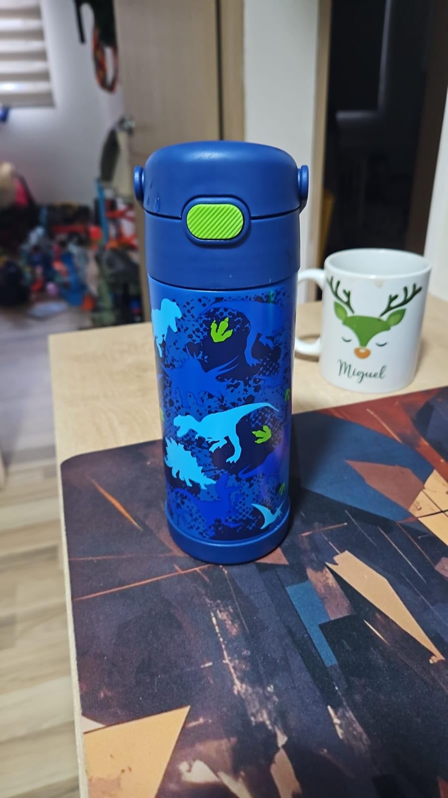 THERMOS FUNTAINER Water Bottle with Straw - 12 Ounce - Kids Stainless Steel Vacuum Insulated Water Bottle with Lid, Lime/Orange Customer Review THERMOS FUNTAINER Water Bottle with Straw - 12 Ounce - Kids Stainless Steel Vacuum Insulated Water Bottle with Lid, Lime/Orange - Customer Photo 2