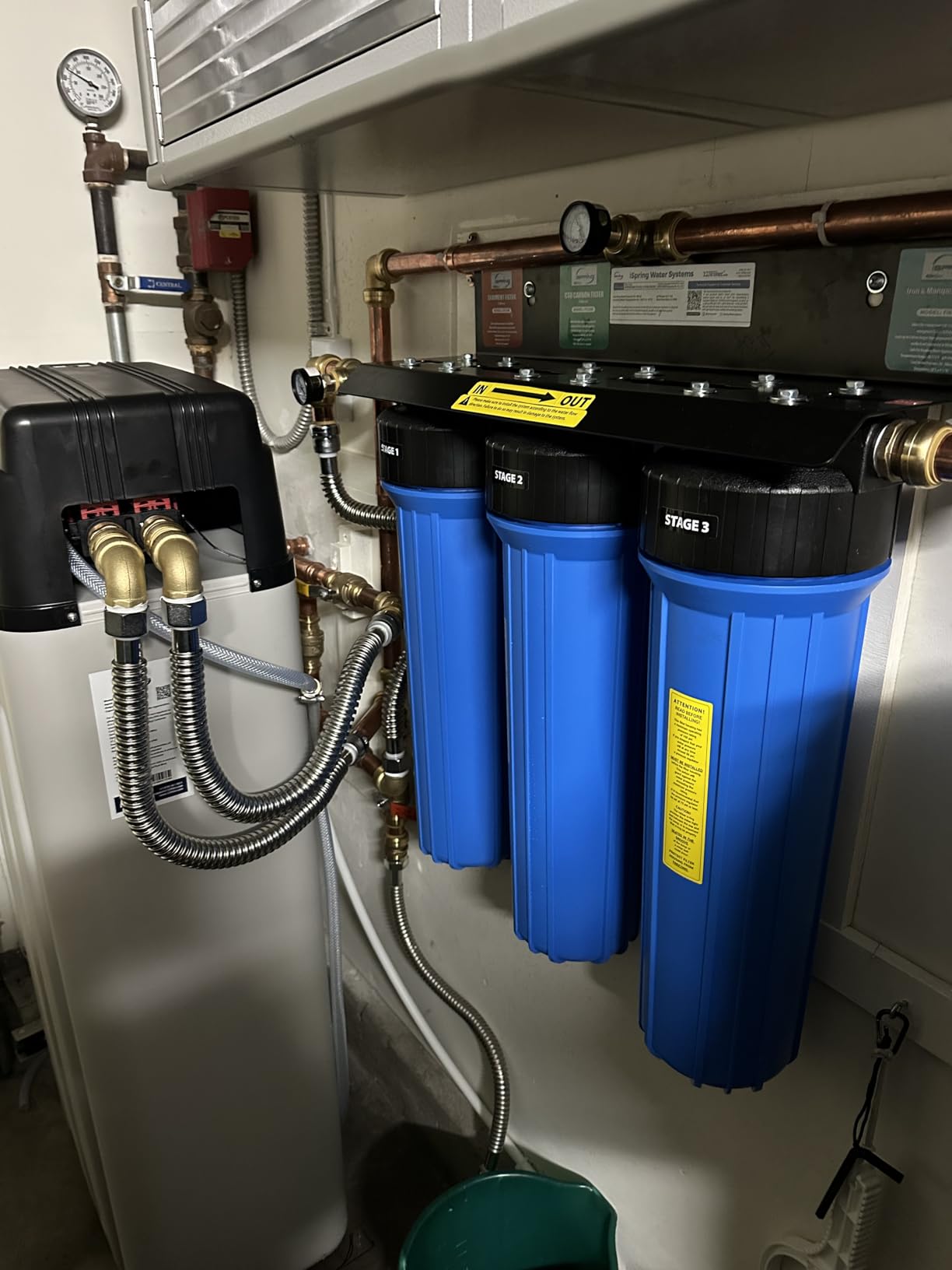 iSpring WCS45KG Whole House Water Softener System, 45,000 Grain High Capacity with Backwash Feature, SGS-Tested, for Homes & Businesses Customer Review iSpring WCS45KG Whole House Water Softener System, 45,000 Grain High Capacity with Backwash Feature, SGS-Tested, for Homes & Businesses - Customer Photo 2
