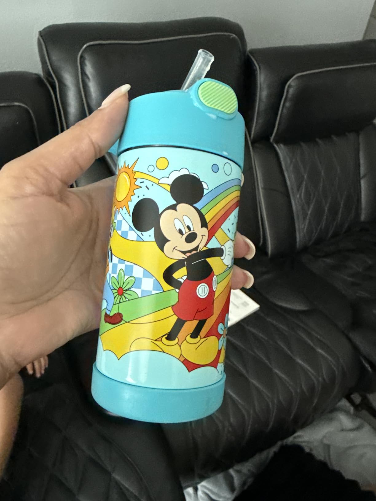 THERMOS FUNTAINER Water Bottle with Straw - 12 Ounce - Kids Stainless Steel Vacuum Insulated Water Bottle with Lid, Avengers Customer Review THERMOS FUNTAINER Water Bottle with Straw - 12 Ounce - Kids Stainless Steel Vacuum Insulated Water Bottle with Lid, Avengers - Customer Photo 1